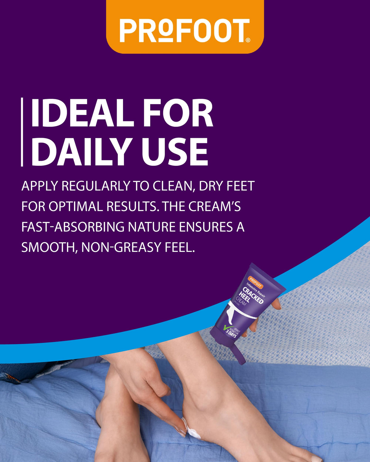 PROFOOT Intensive Repair Cracked Heel Cream - 25% Urea, Fast Absorption, Fragrance-Free | 60ml