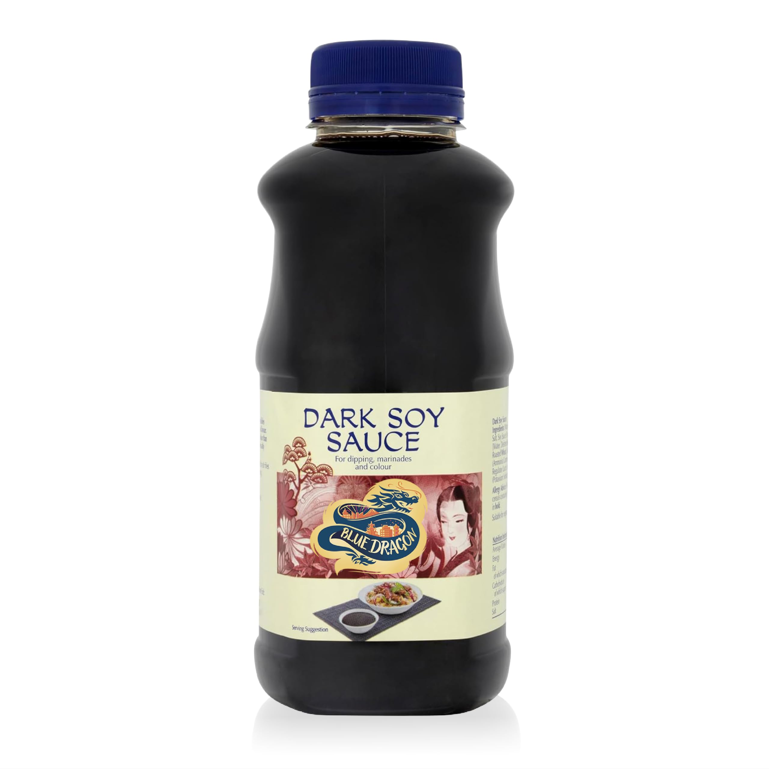 Blue Dragon Dark Soy Sauce - Authentic Rich Flavour | 1 Litre Bulk Size