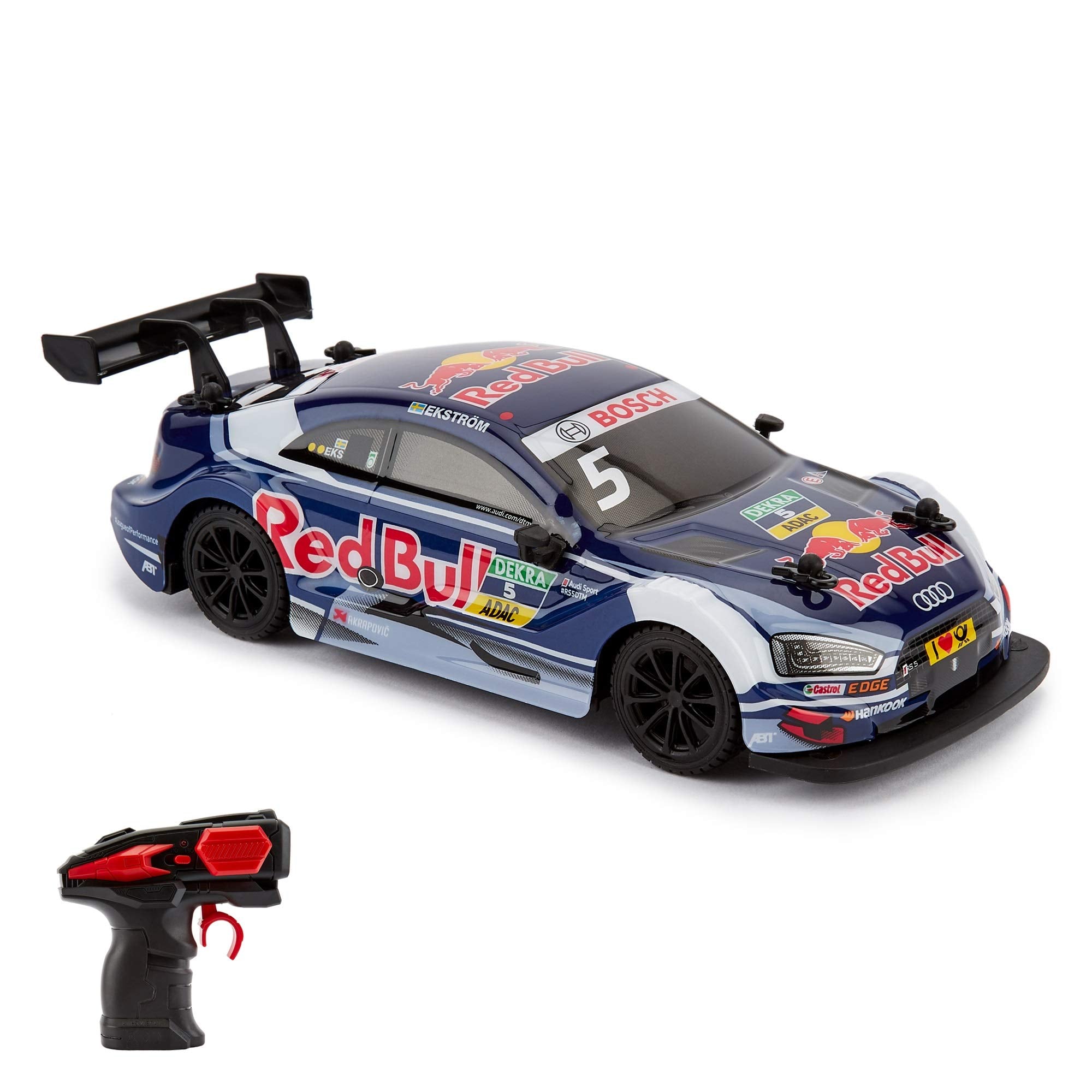 CMJ RC Cars Audi RS5 DTM Red Bull Replica 1:24 Scale Remote Control Car | 2.4Ghz | Up to 25m Range