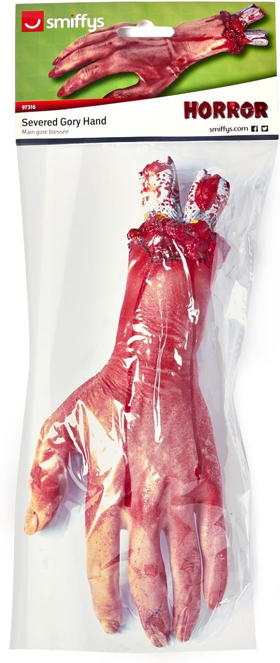 Smiffys Severed Gory Hand Prop - 30cm/12in Rubber Flesh Effect 3