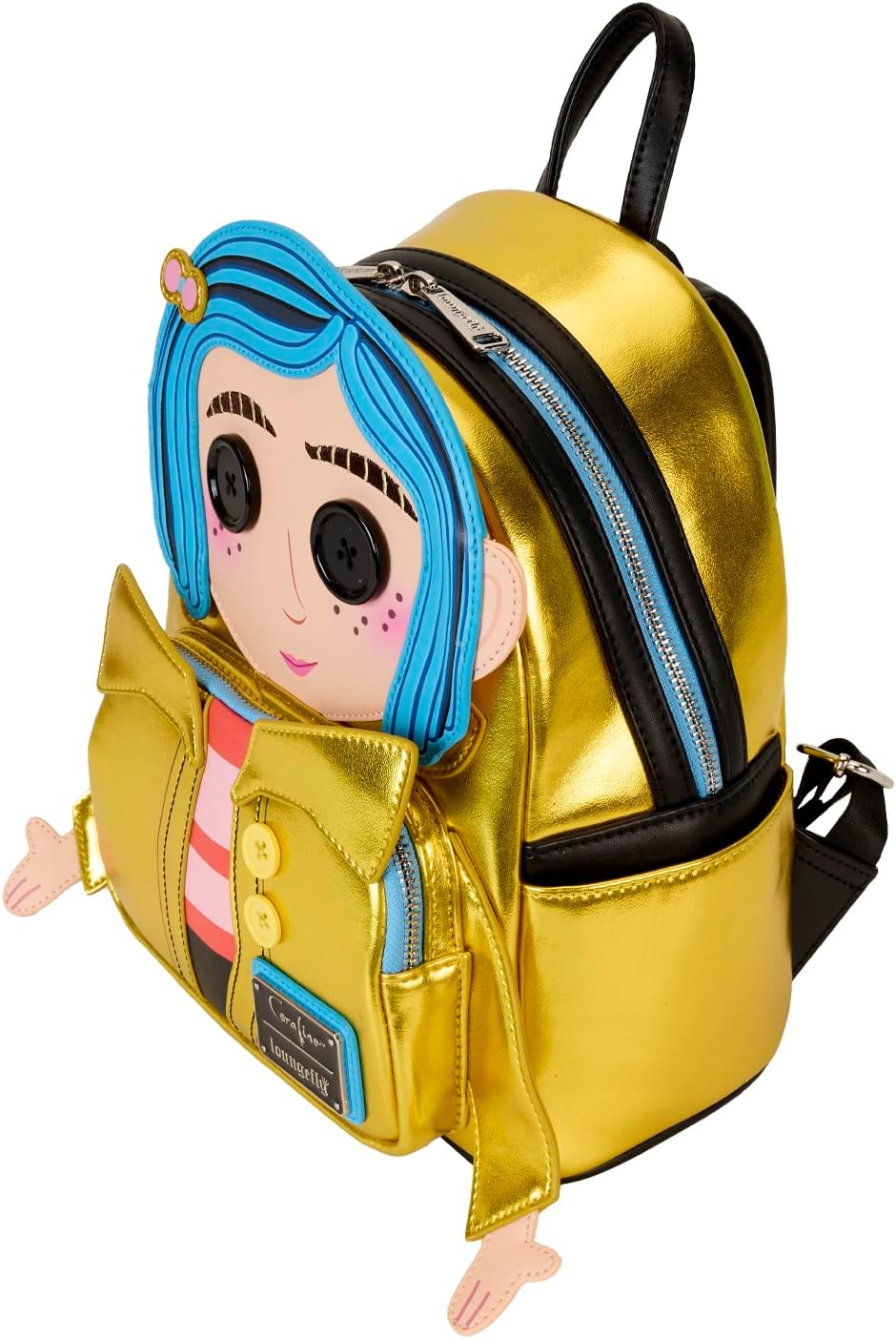 Loungefly Coraline 15th Anniversary Laika Doll Mini Backpack (Multi, Mini)