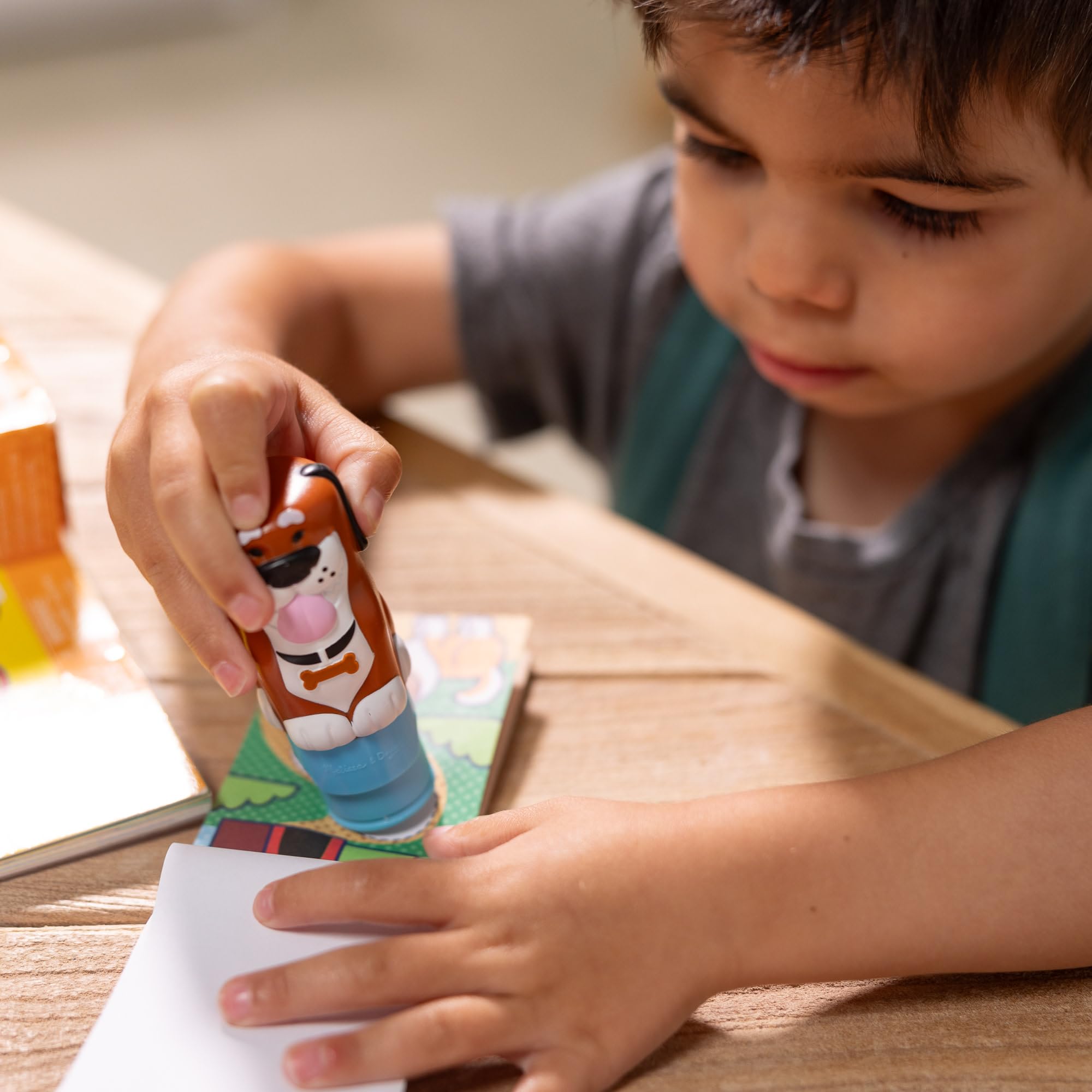 Melissa & Doug Sticker WOW! Dog Bundle with Cocoa Stamper and 500 Stickers | Ages 3+ 5