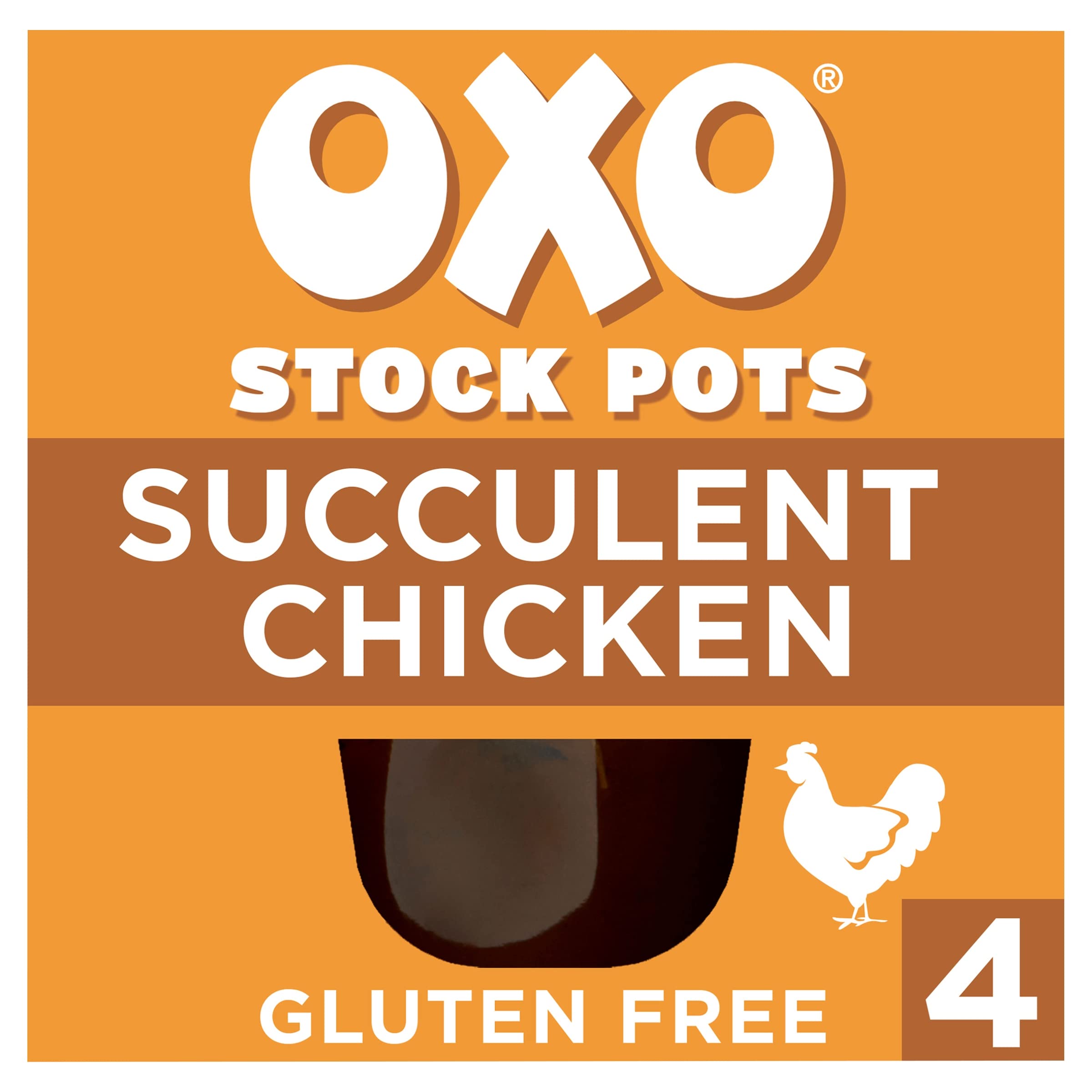 OXO Chicken Stock Pots with Garlic & Thyme - Succulent Flavour for Roasts & Casseroles | 80g 3