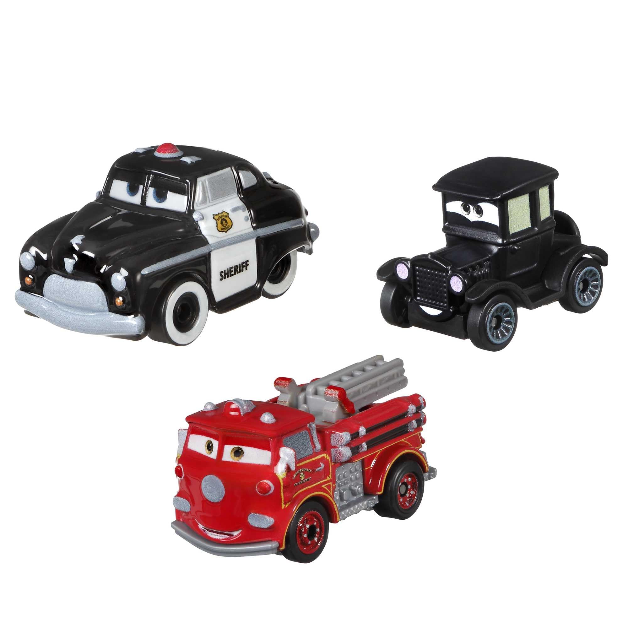 Disney and Pixar Cars Mini Racers 3-Pack - Metal Die-Cast Toy Vehicles for Kids 3+ 18