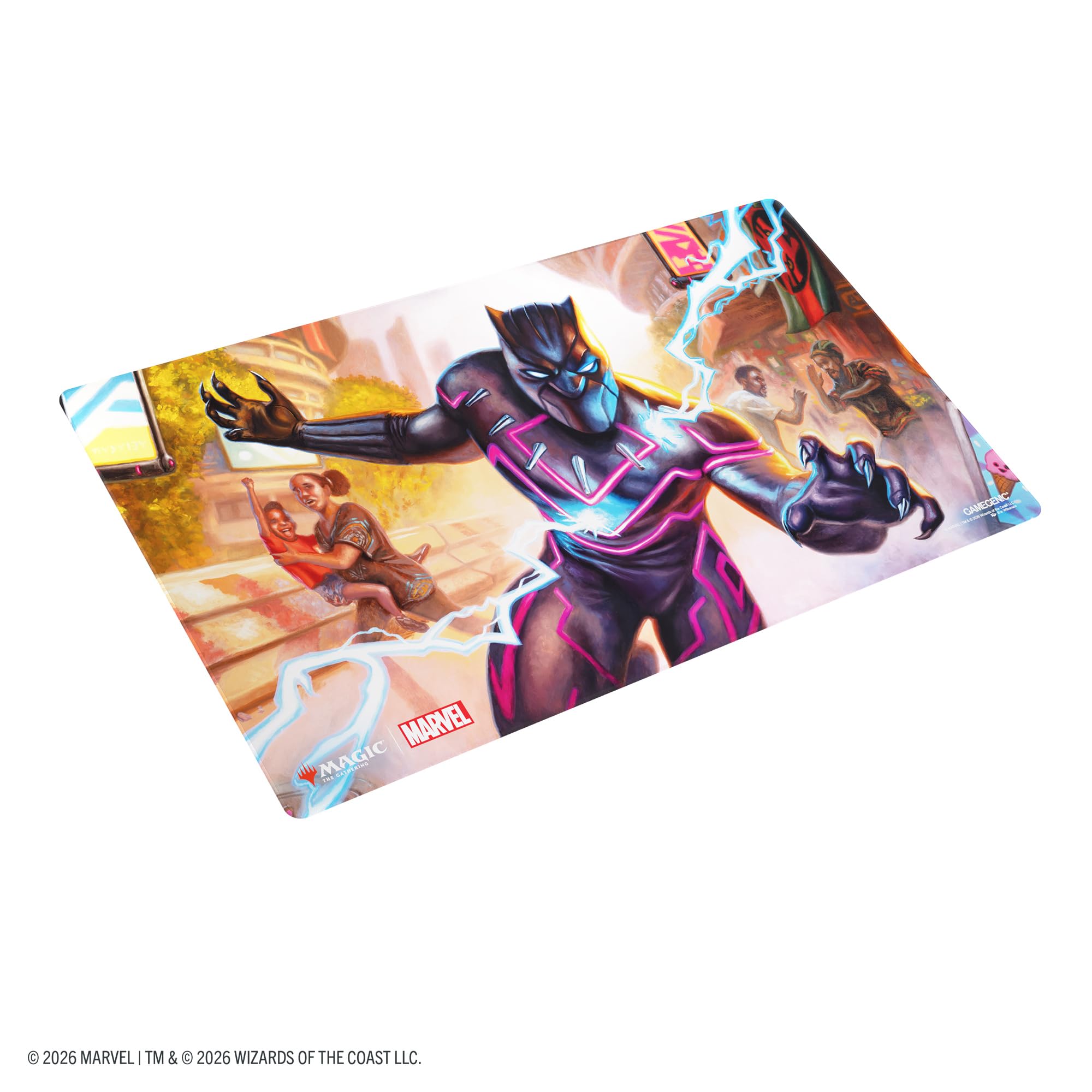 Gamegenic Magic: The Gathering Marvel Super Heroes Shiny Playmat - 2mm Thick | Anti-Slip Base | Officially Licensed 2