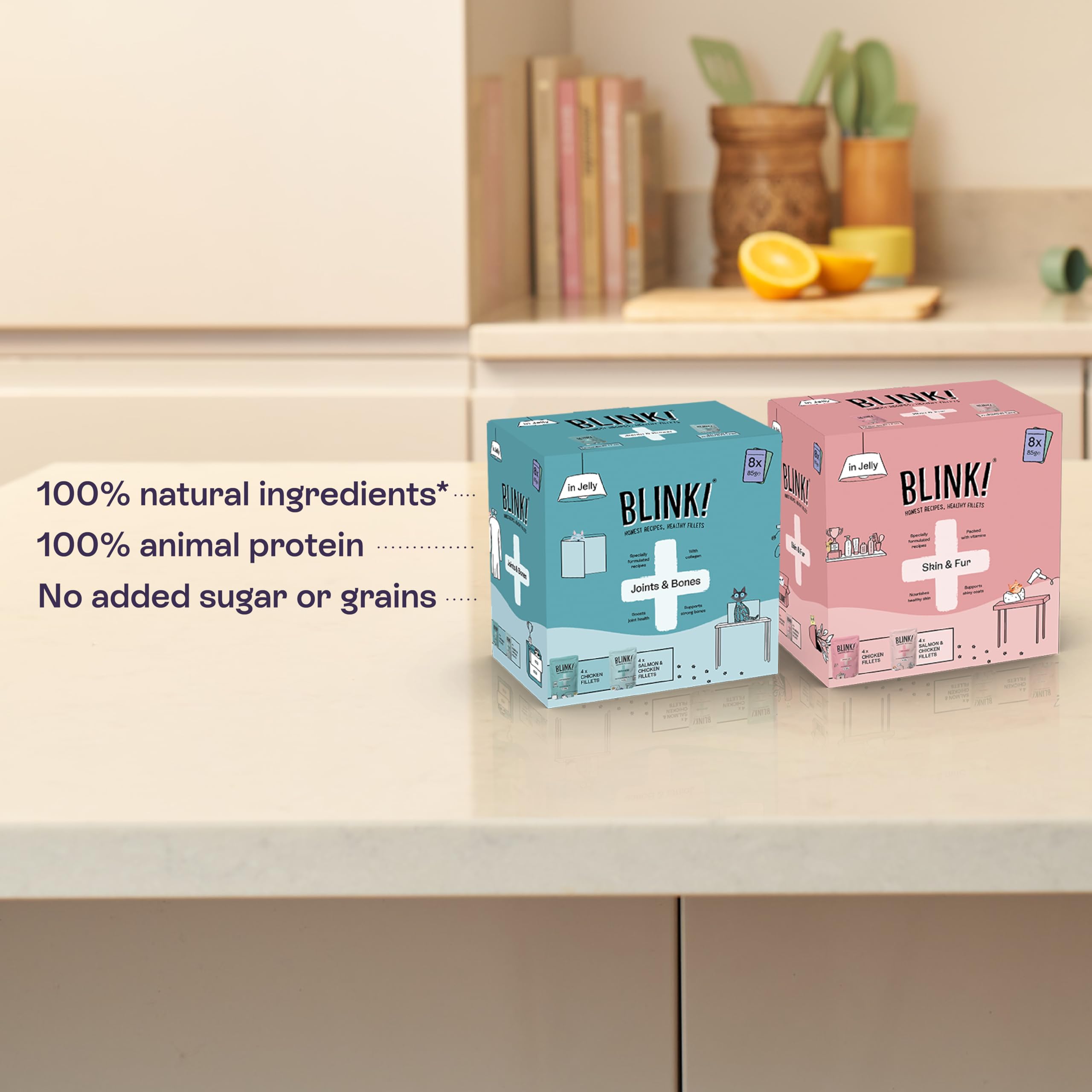 BLINK Joints & Bones Pate for Cats - Hip & Joint Support | 85g Pouches (Pack of 8) 2