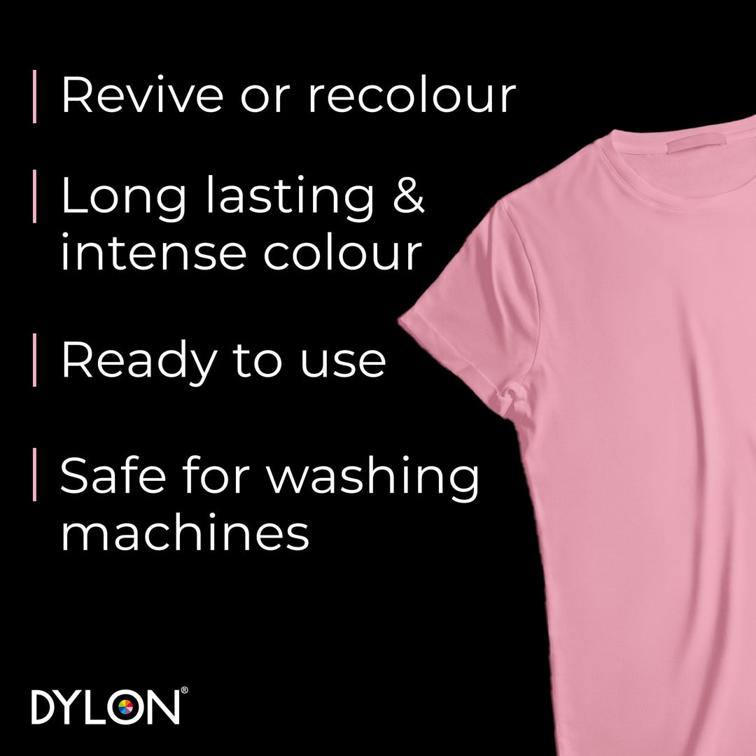 Dylon Washing Machine Fabric Dye Pod - Peony Pink, 350g