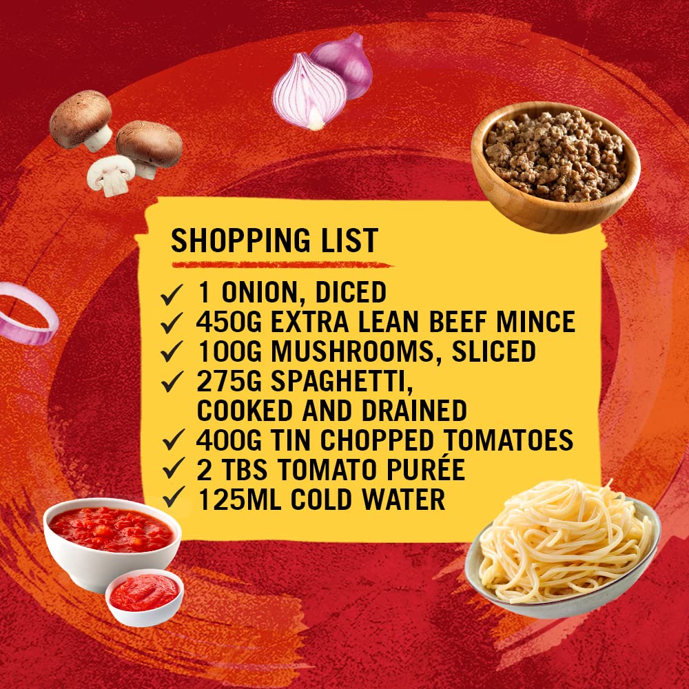 Schwartz Spaghetti Bolognese Recipe Mix - Authentic Italian Flavour | 40g | Pack of 12 3