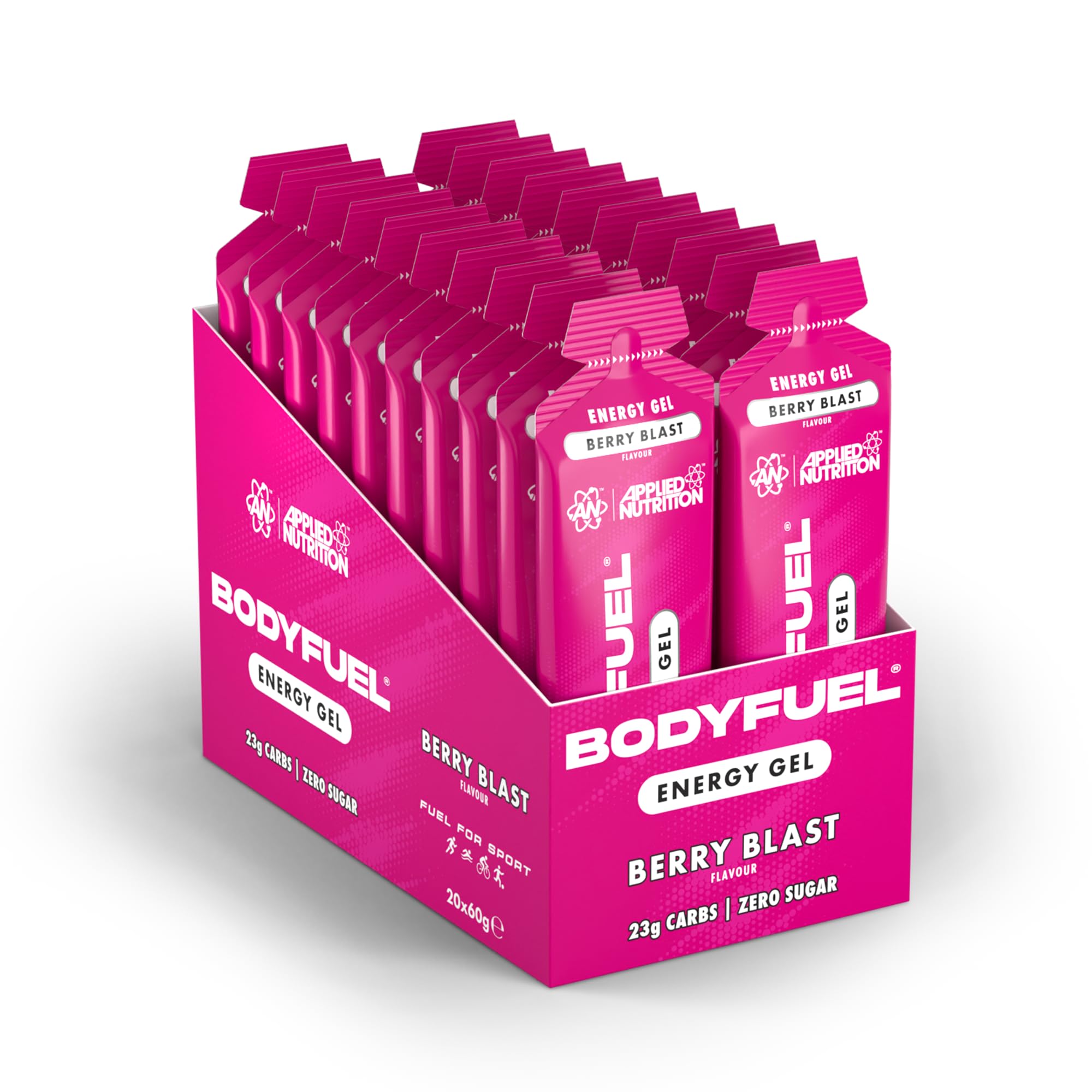 Applied Nutrition BodyFuel Energy Gel - 23g Fast Carbs | Zero Sugar | Vitamin C & B Complex | 20 Servings 1