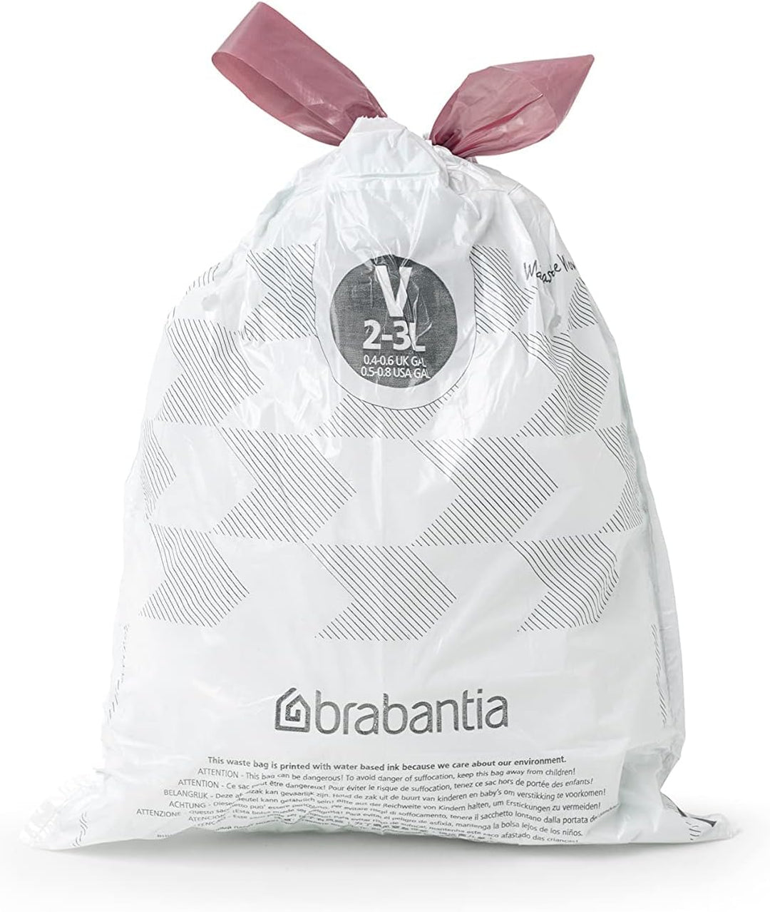 Brabantia - PerfectFit Bin Liners Multipack (Size V/2-3 Litre) Thick Plastic