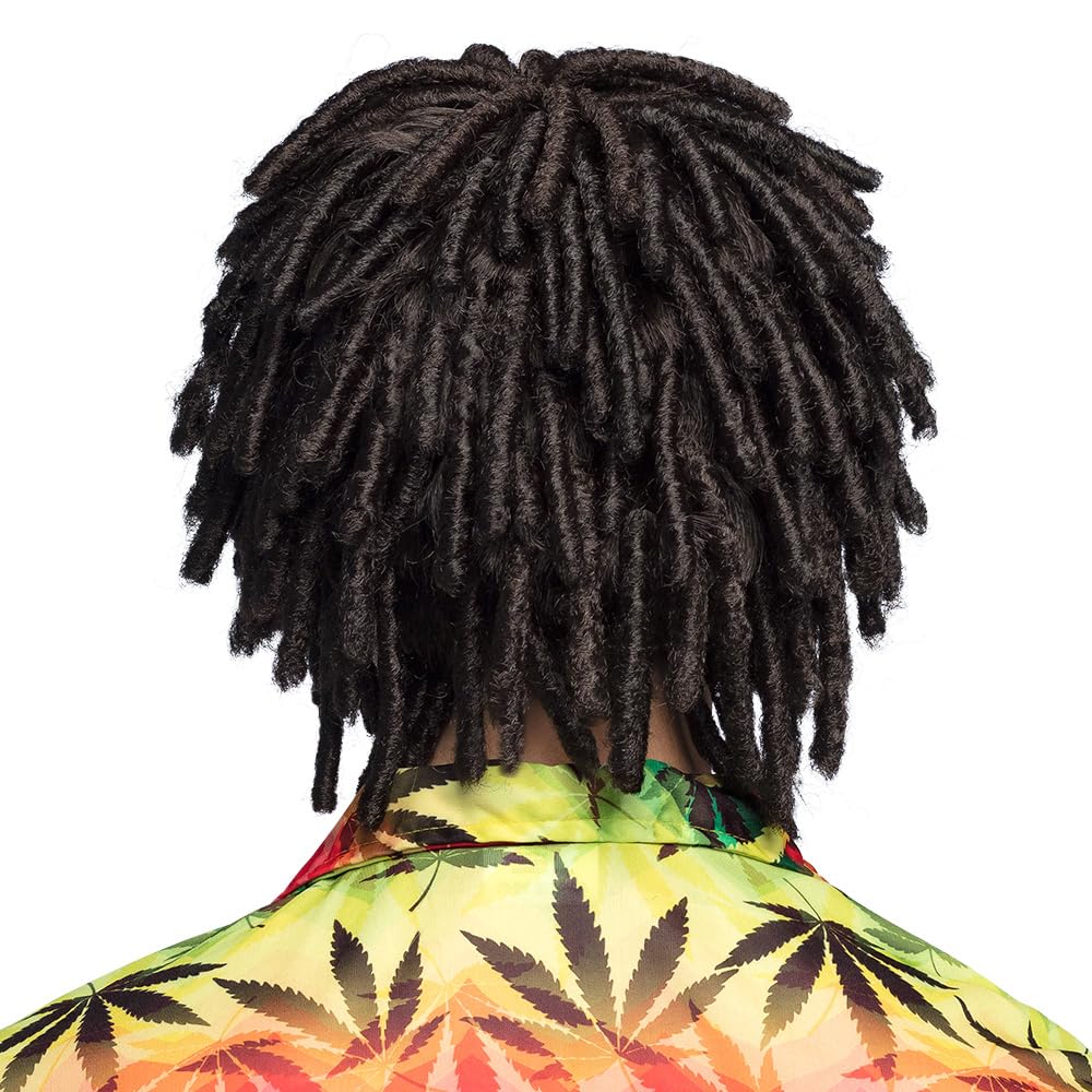 Boland Levi Jamaican Short Dreadlock Wig - Adult Costume Accessory 4