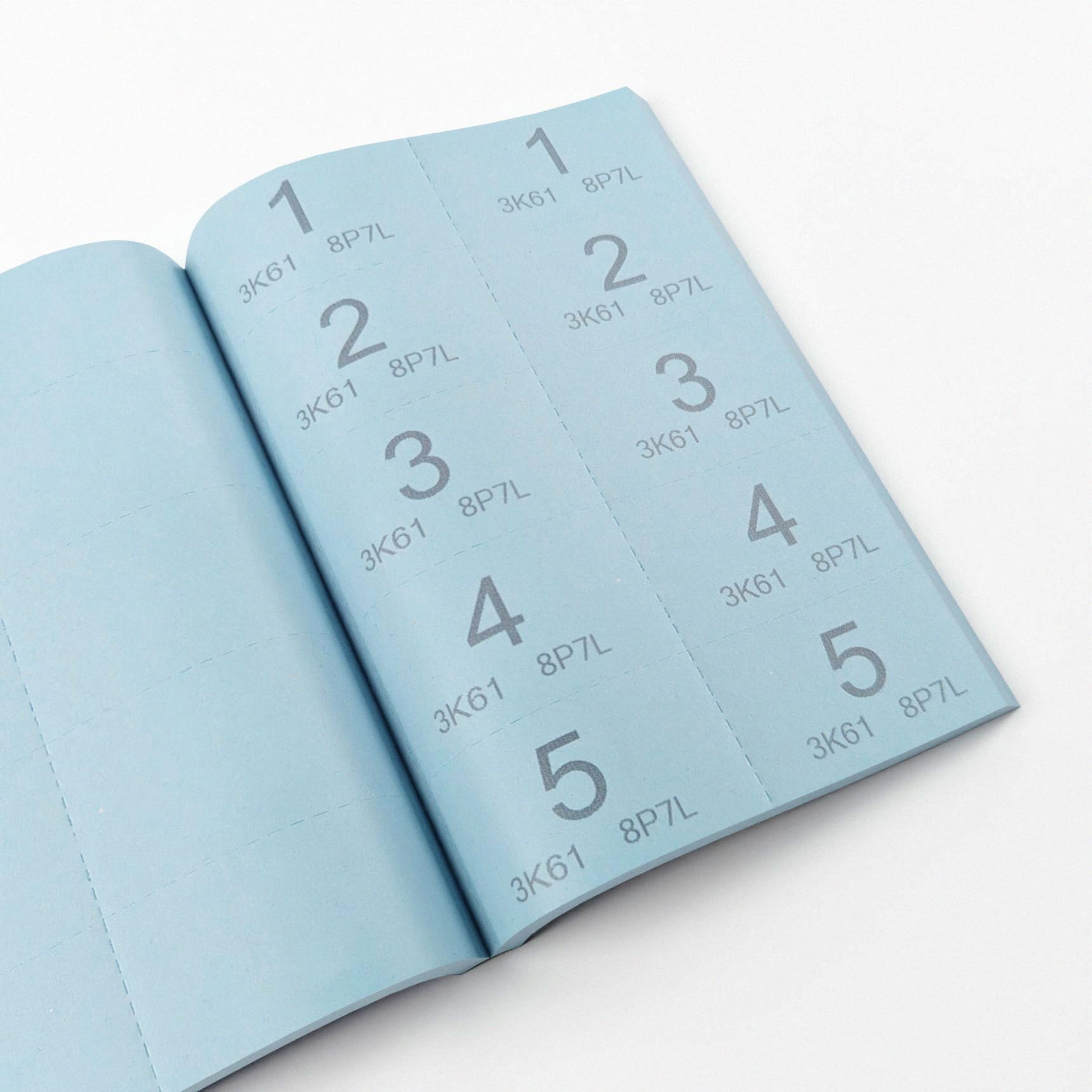 Silvine Cloakroom/Raffle Tickets - 1000 Numbered Tickets per Book | Security Numbering | 6 Pack 4