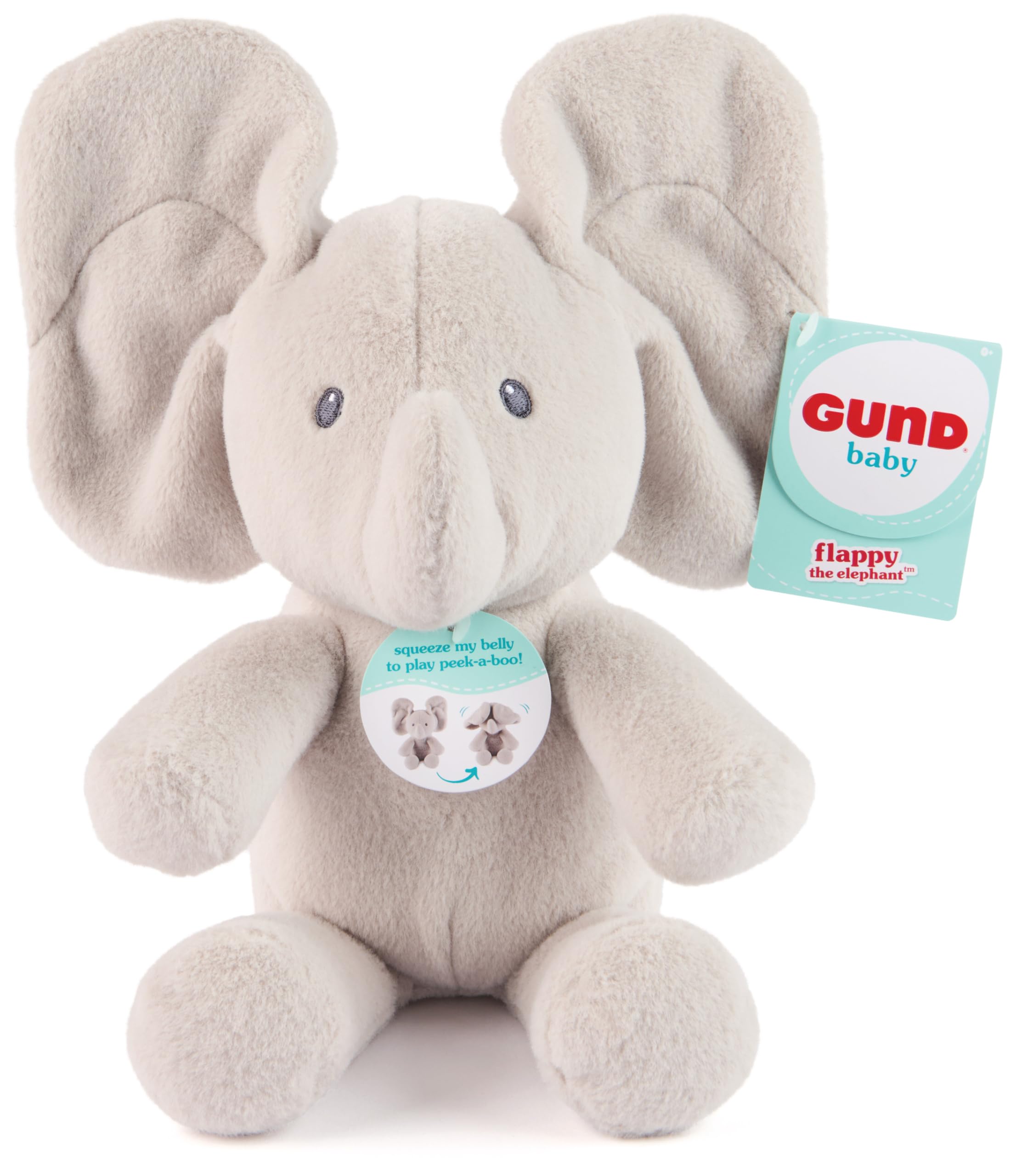 GUND Baby Peek-a-Boo Flappy Elephant Plush - Interactive Stuffed Animal for 6 Months and Up 9