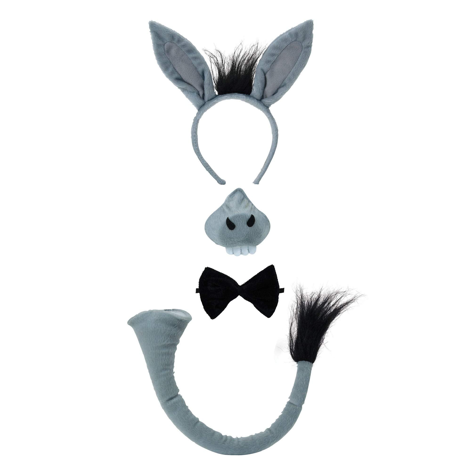 Bristol Novelty Donkey Costume Accessory Set with Sound - One Size