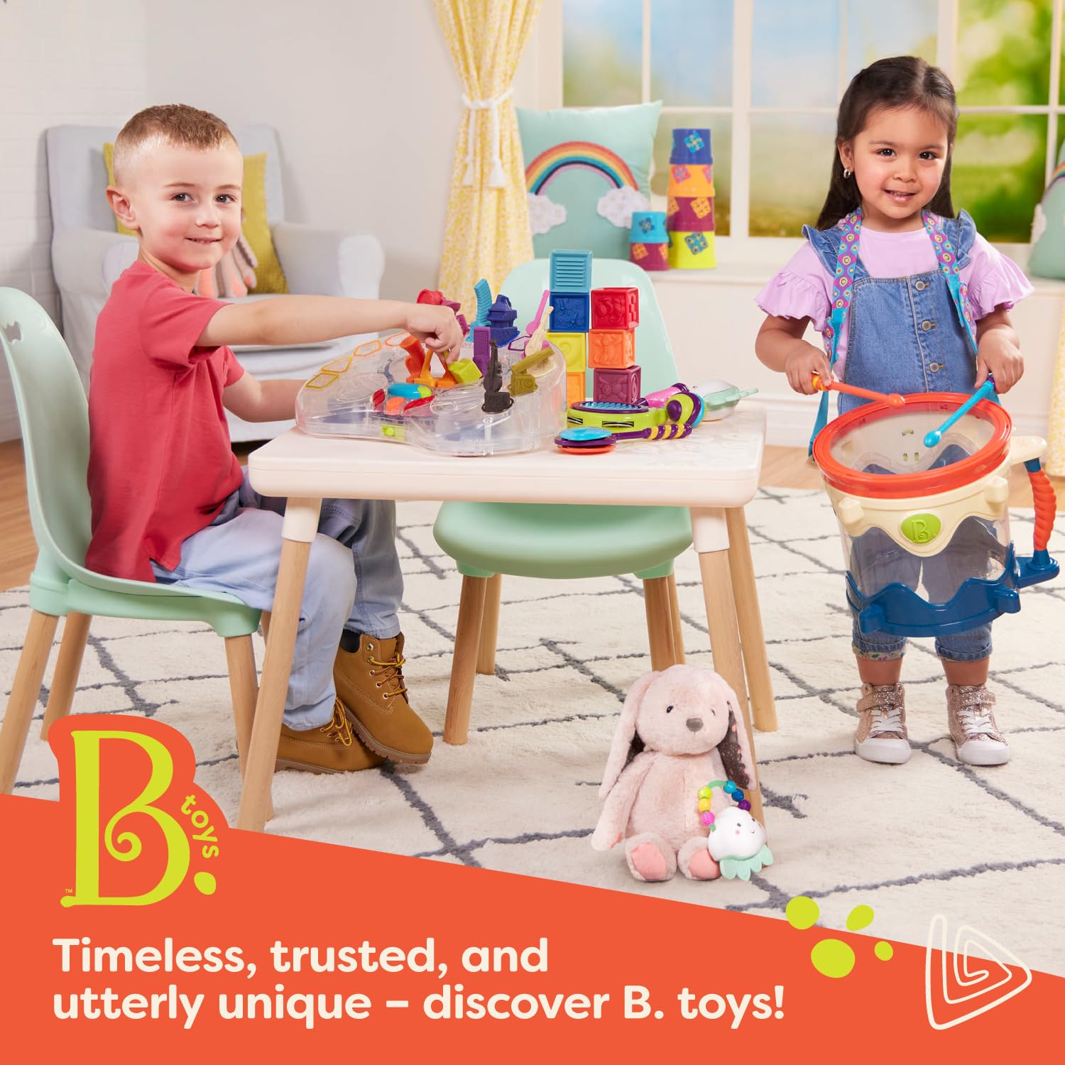 B. toys Disc-Oh Flyers Skyrocopter Boomerang - Light-Up Flying Disc Toy for Kids 5+ 6
