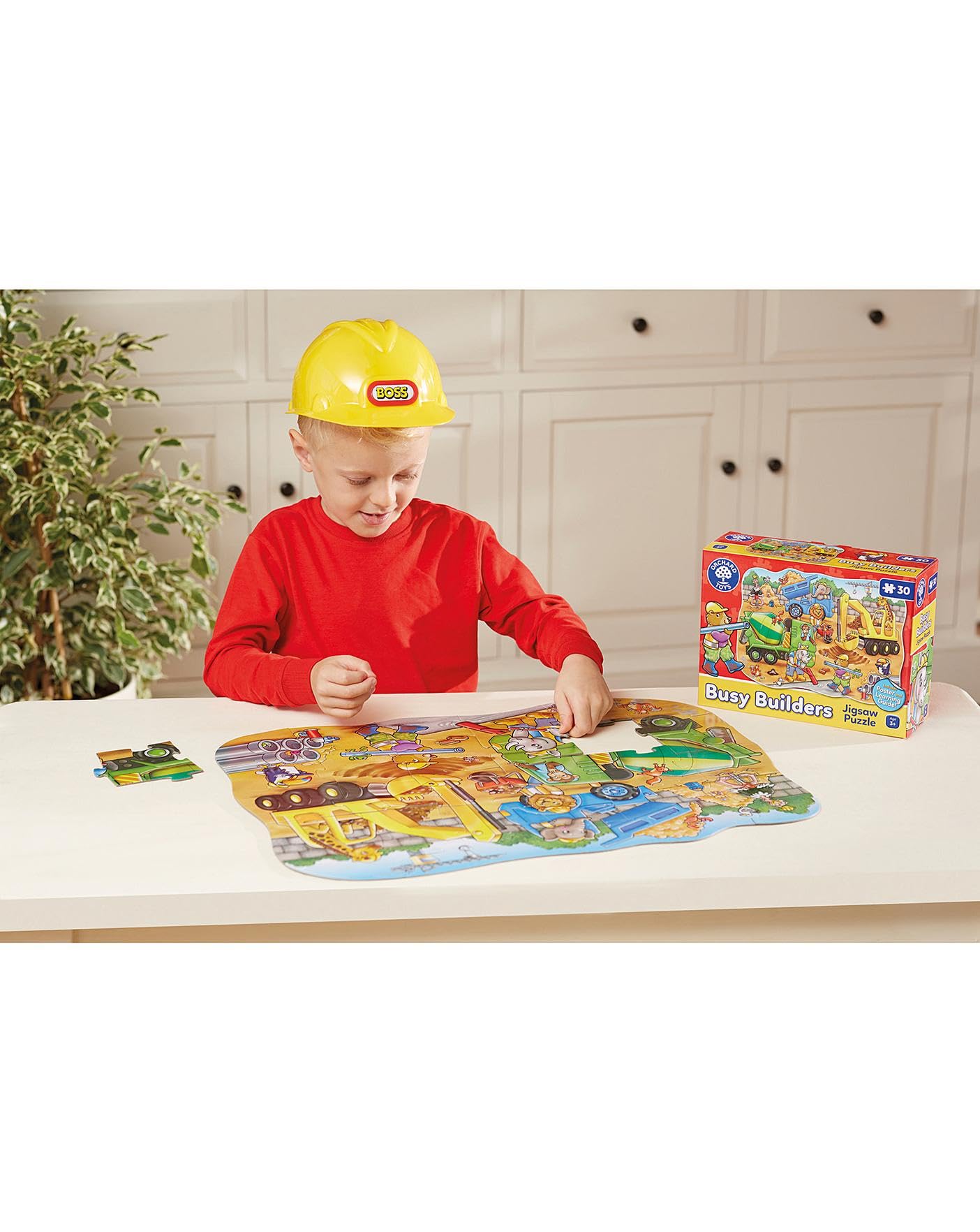 Orchard Toys Busy Builders Jigsaw Puzzle - 30 Pieces, Shaped, Educational for Ages 3+ 2