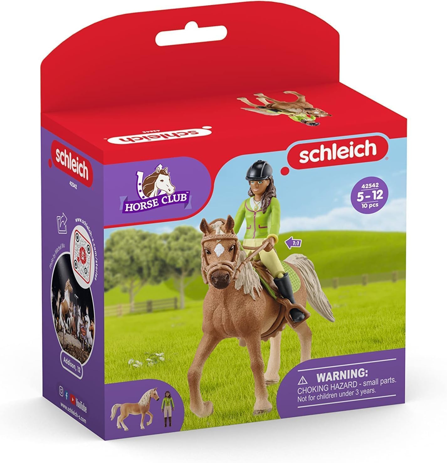 SCHLEICH Horse Club Sarah & Mystery Playset - Action Figure with Arabian Mare for Kids 3+ 15