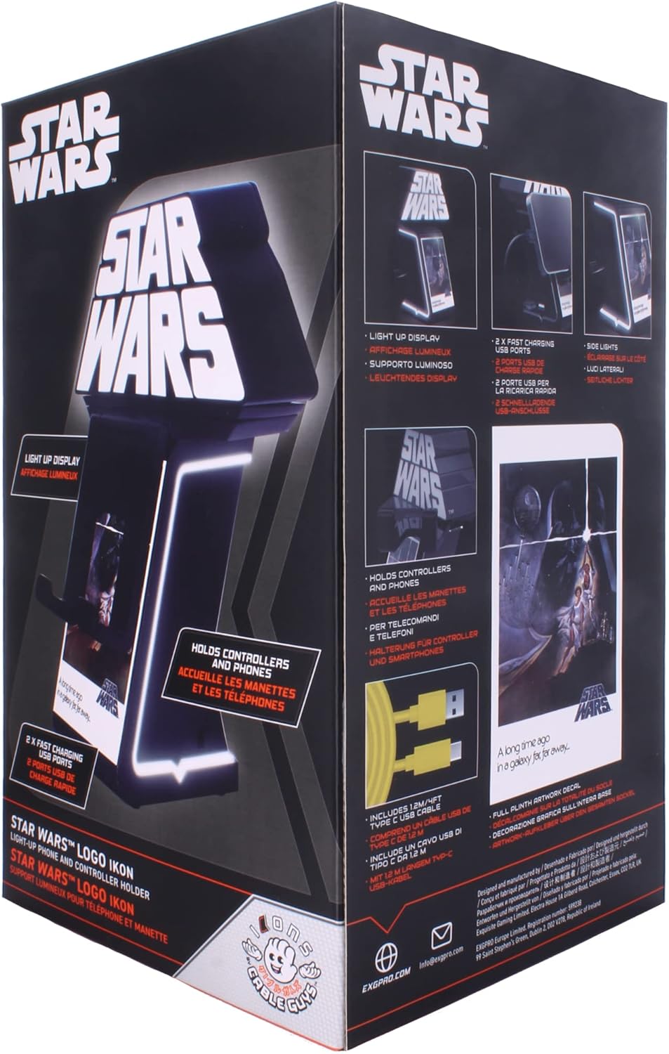 Cable Guys Ikon Charging Stand - Star Wars Gaming Accessories Holder & Phone Holder (2023)