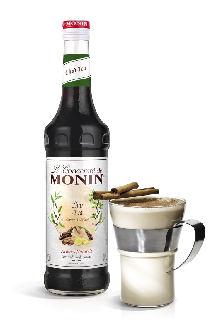 Monin Chai Tea Concentrate 700ml - Premium Beverage Syrup for Lattes, Frappes & Cocktails