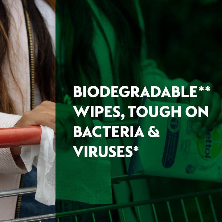 Dettol - Antibacterial Biodegradable Surface Cleaning Disinfectant Wipes 110 x 3