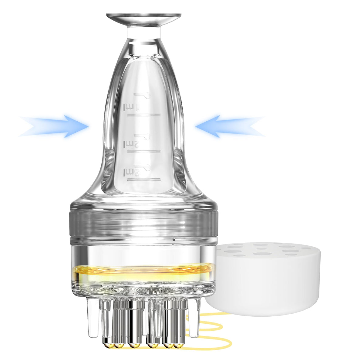WL-YBOPRO Minoxidil Applicator - Root Comb Bottle, Transparent