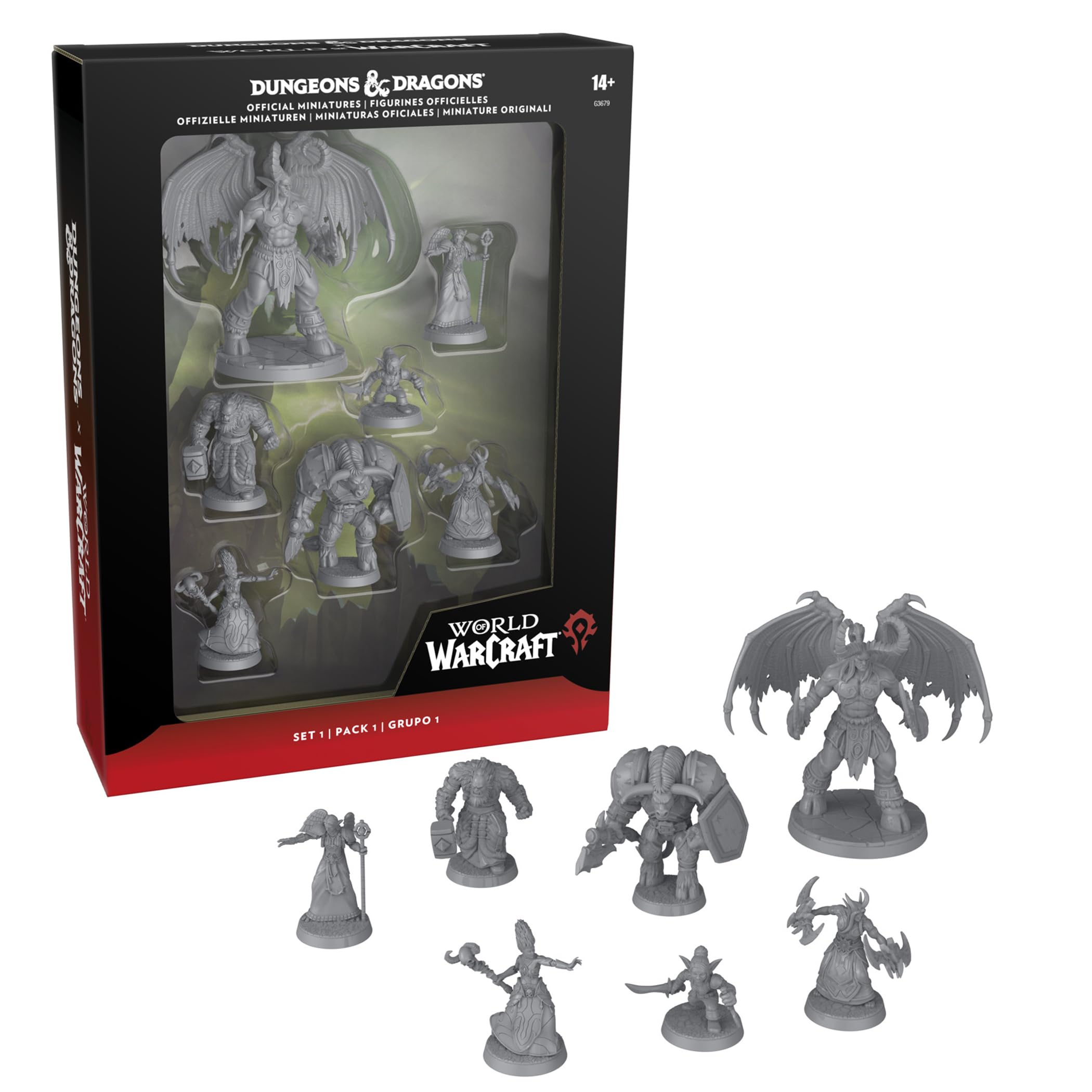 Dungeons & Dragons x World of Warcraft Official Miniatures Set 1 [Tabletop Gaming] - 7 Figures | 2.8 cm Scale | Ages 14+ 1