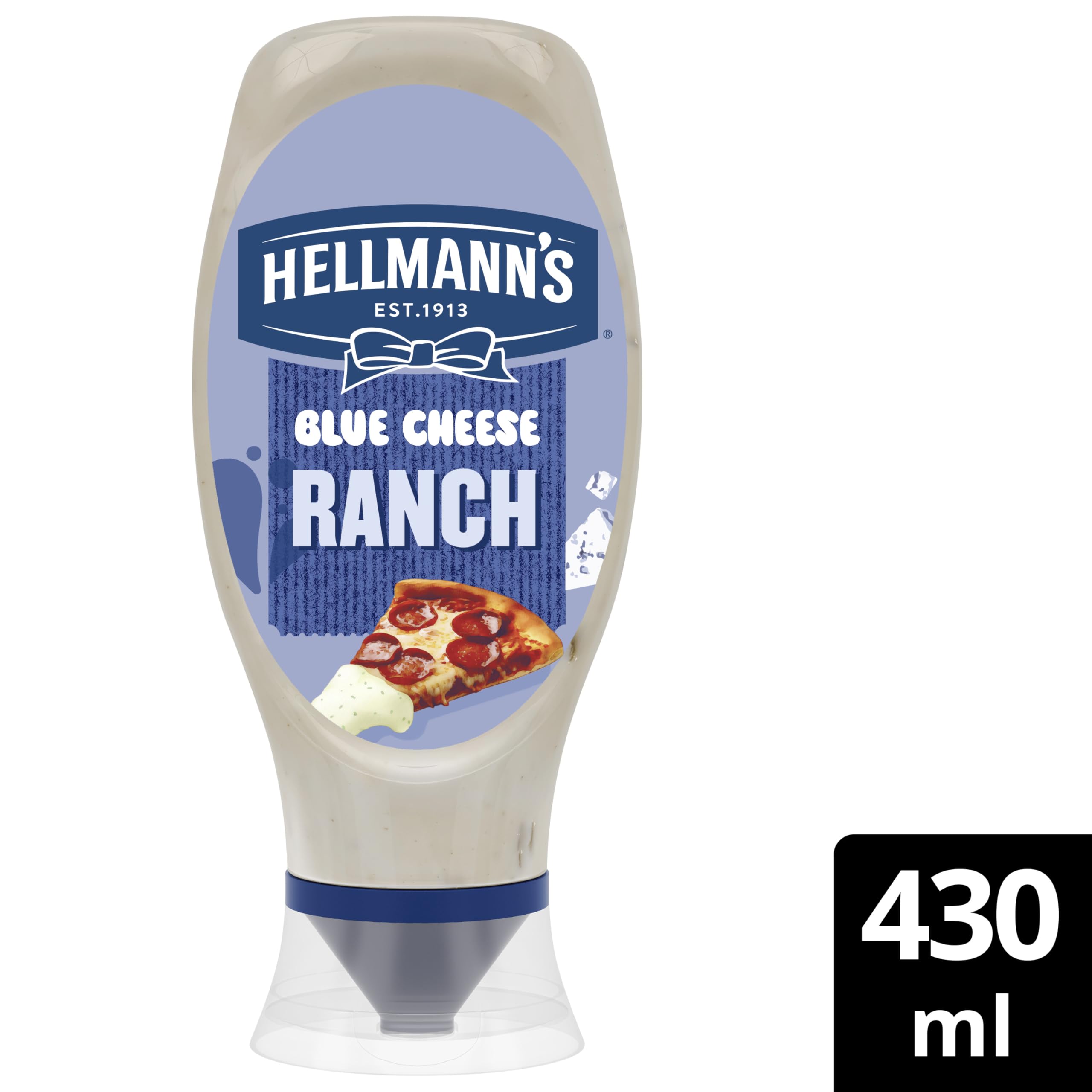 Hellmann's Blue Cheese Ranch Sauce with Buttermilk for Dipping and Drizzling | 430 ml Bottle | Gluten Free