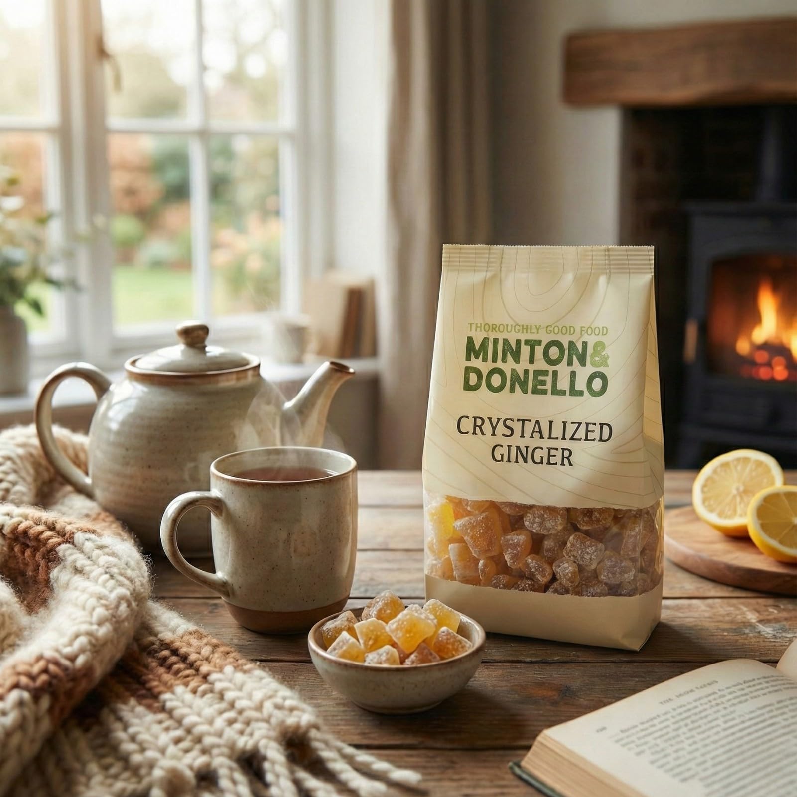 Minton & Donello Crystallised Ginger - Diced Sweet & Spicy Kick | 500g Pack 3