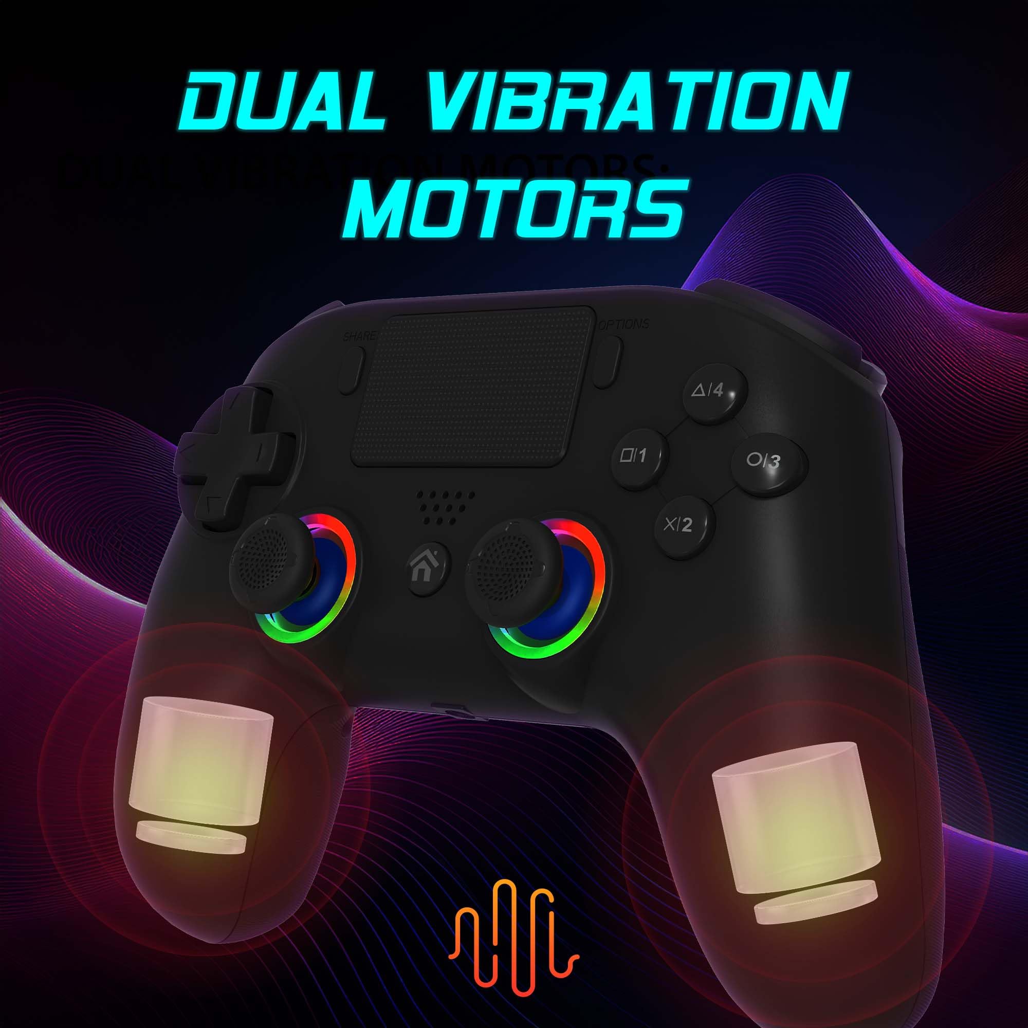 Subsonic SA5716-1 – Wireless Controller for PS5 & PC with Programmable Paddles, RGB LEDs, and Turbo Function 13