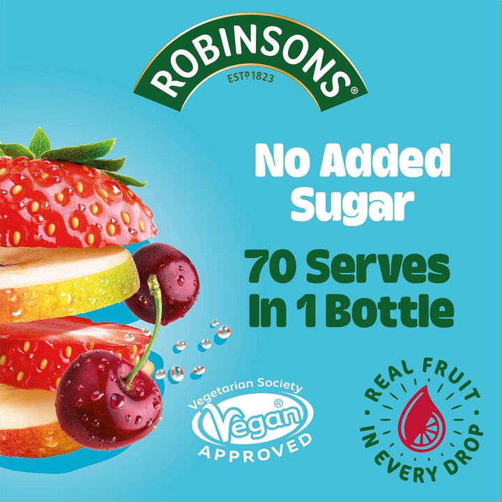Robinsons Double Strength Apple & Blackcurrant No Added Sugar Squash 1.75L