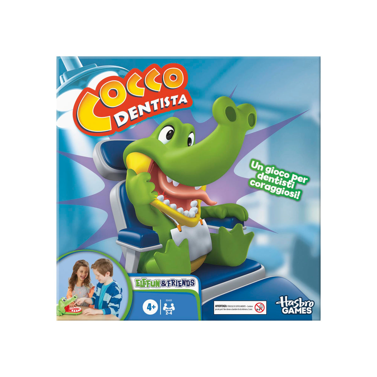 Hasbro Gaming Crocodile Dentist - Game of Skill | Ages 4+ | 2-4 Players
