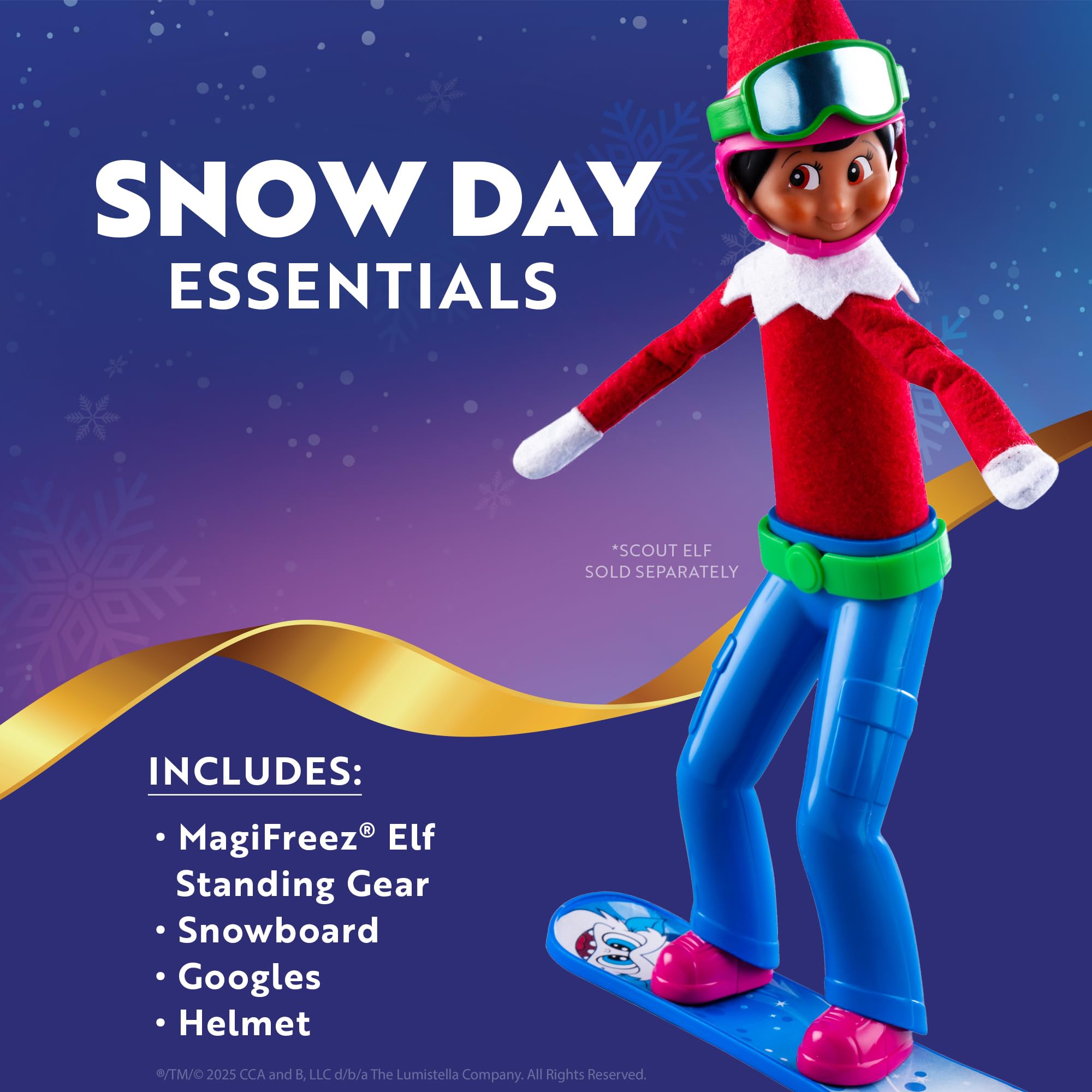 The Elf on the Shelf MagiFreez Swish and Sleigh Snowboard Set - Snowboard E 14