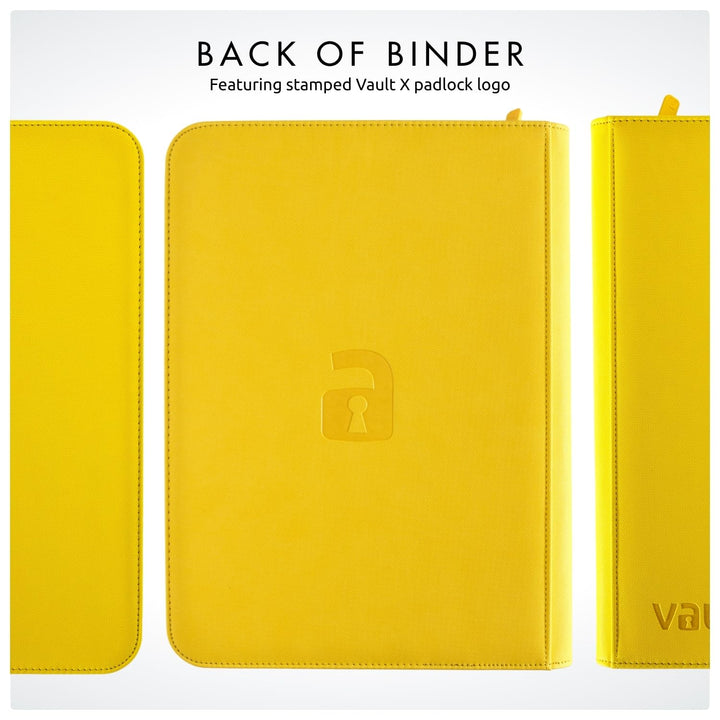 Vault X 9 Pocket Trading Card Zip Binder for Board Games & Card Games - Holds 360 Cards