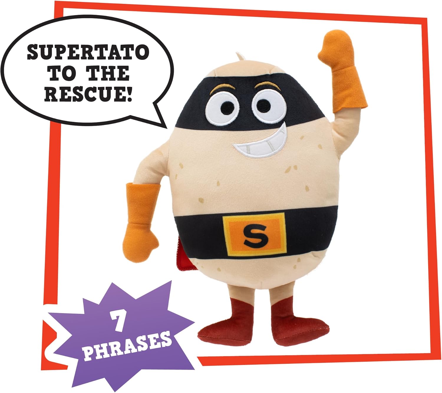 Supertato Talking Plush Toy - Superhero Cape & Sound Effects from CBeebies 7