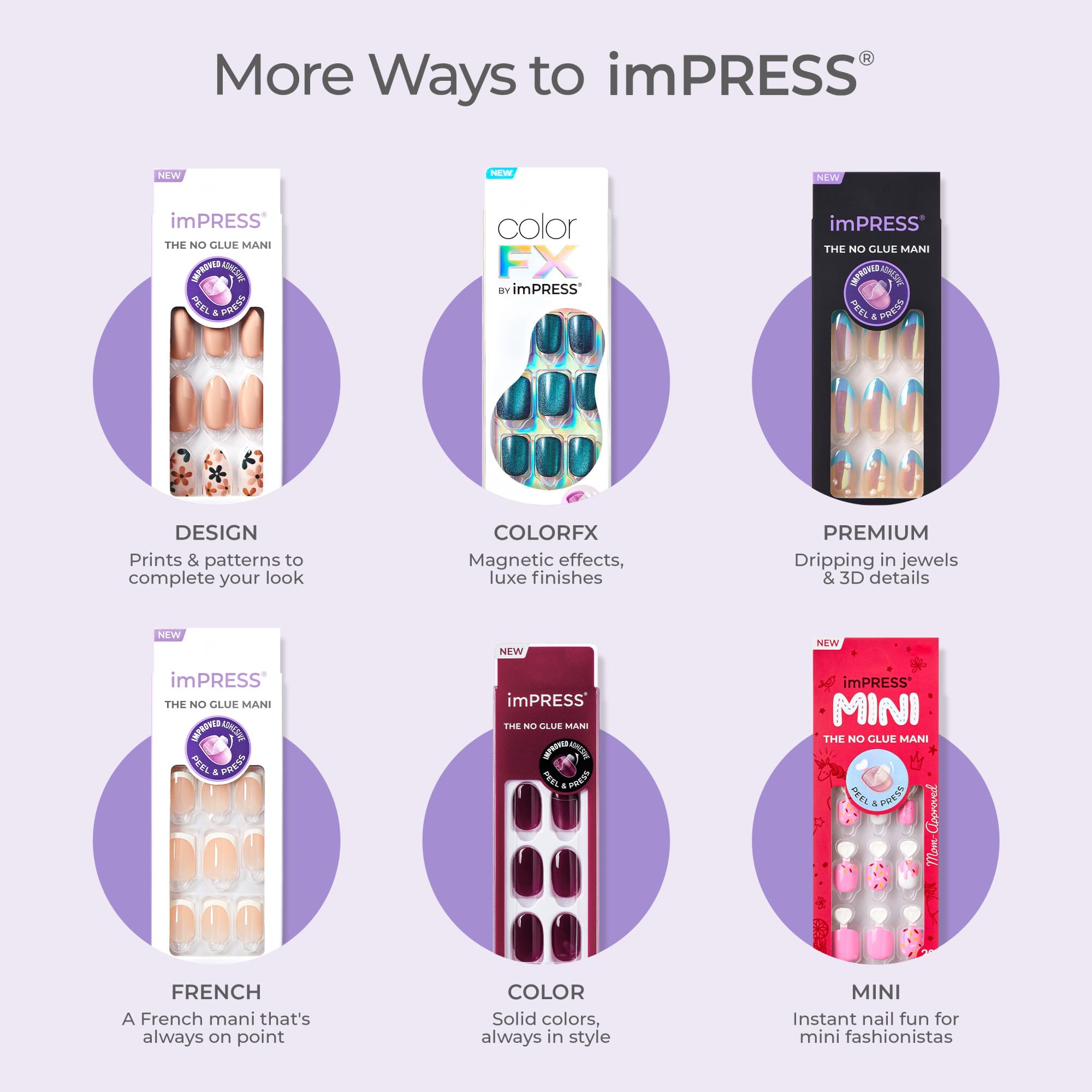 imPRESS Press On Toenails - Blanc Chic White French Short Squoval 24 Count 6