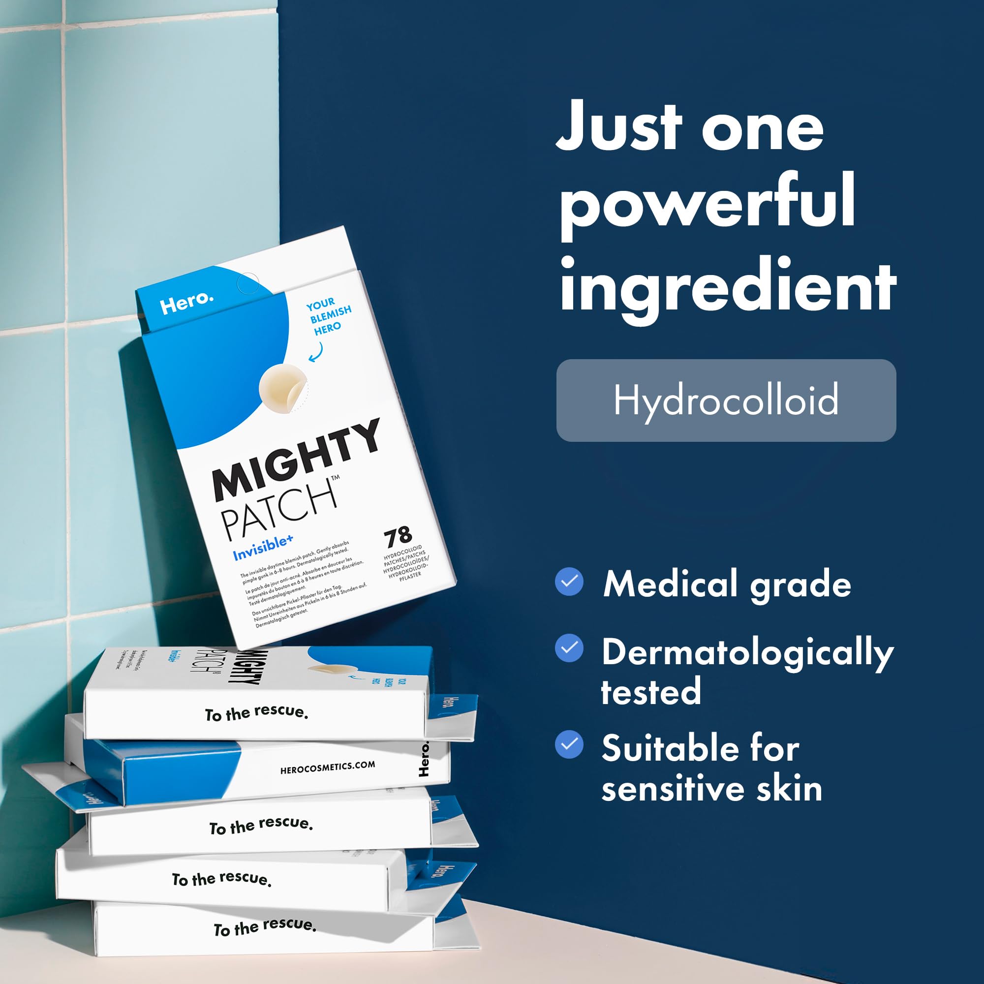 Hero Cosmetics - Mighty Patch Invisible+ Hydrocolloid Acne Patches (78 Count) 5