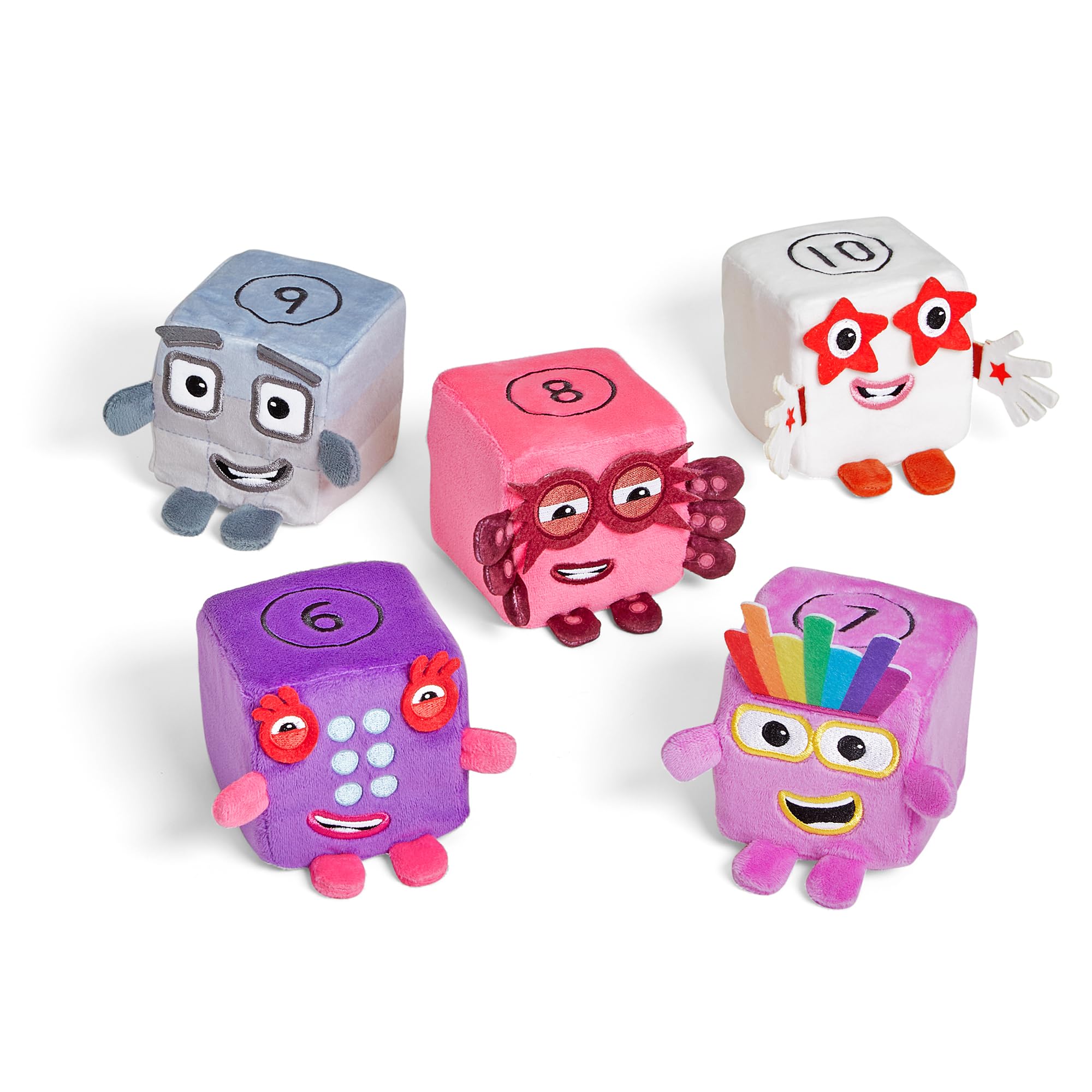 Learning Resources Numberblocks Blocklets Six to Ten Soft Plush Set - Ages 18 Months+ | Fabric | Unisex Children 2