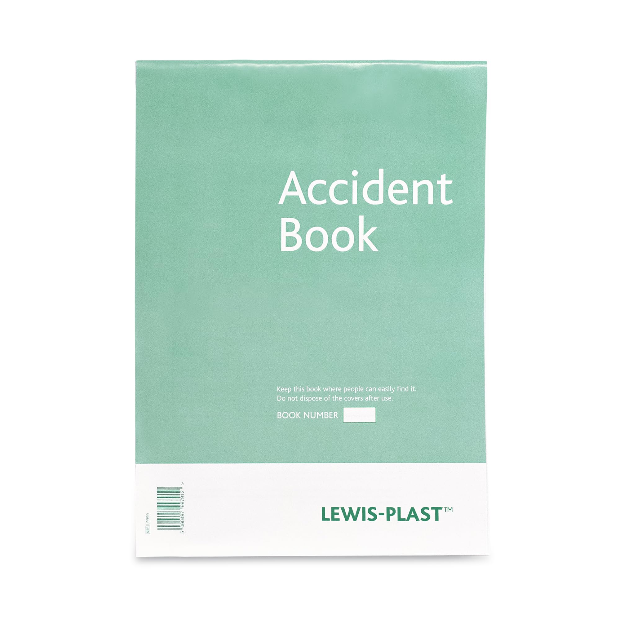 Reliance Medical Lewis-Plast A4 Accident Book - Mandatory Workplace Record Keeping | Data Protection Compliant