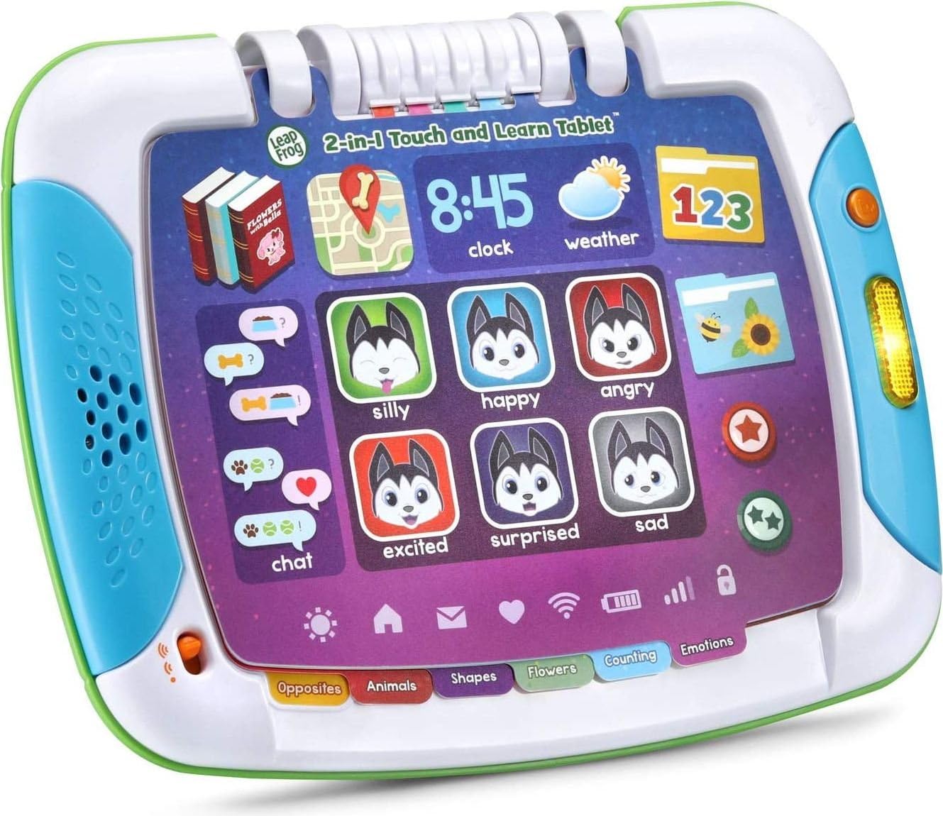 LeapFrog 2-in-1 Touch & Learn Tablet - Screen-Free Learning | Ages 2-4 | Multicolor