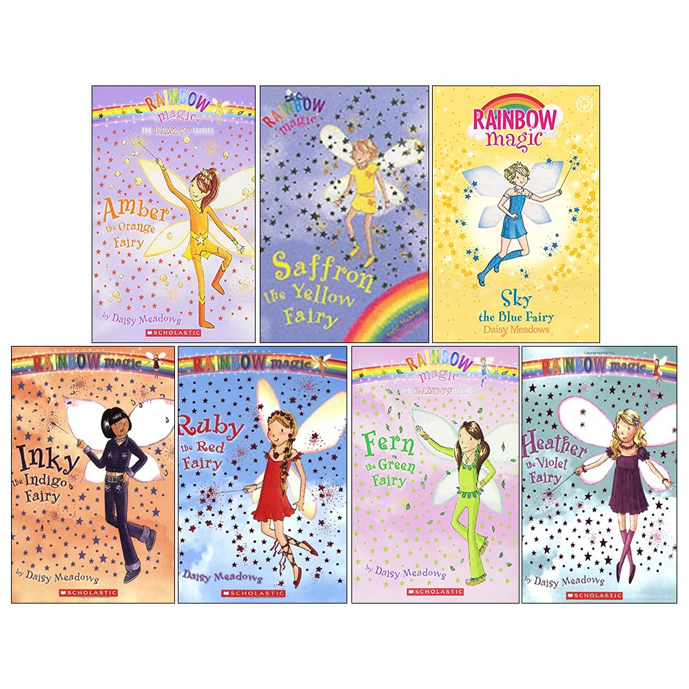 Rainbow Magic Series 1 - Colour Fairies 7 Books Set (Books 1 to 7)