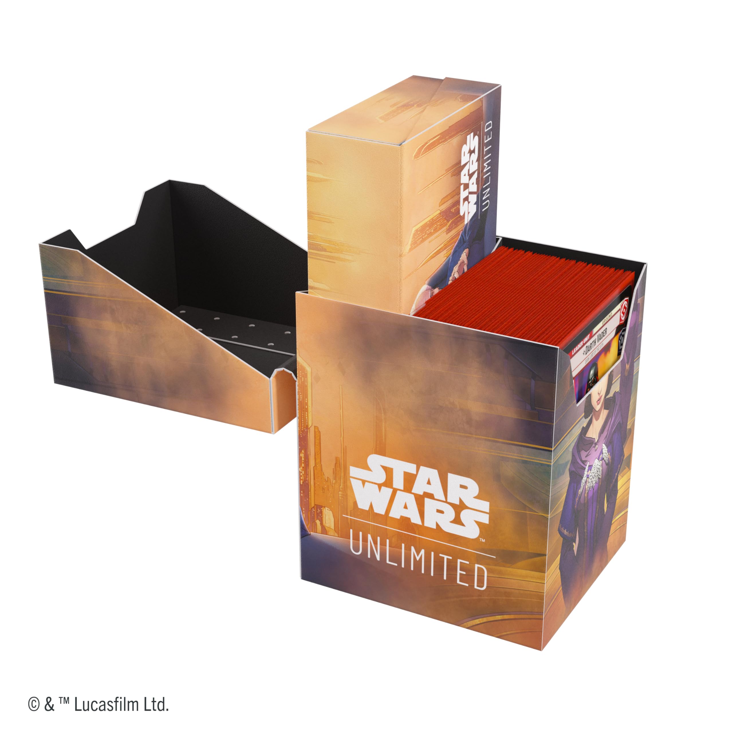 Gamegenic Star Wars: Unlimited Soft Crate - Palpatine/Padme | Trading Card Deck Box 10