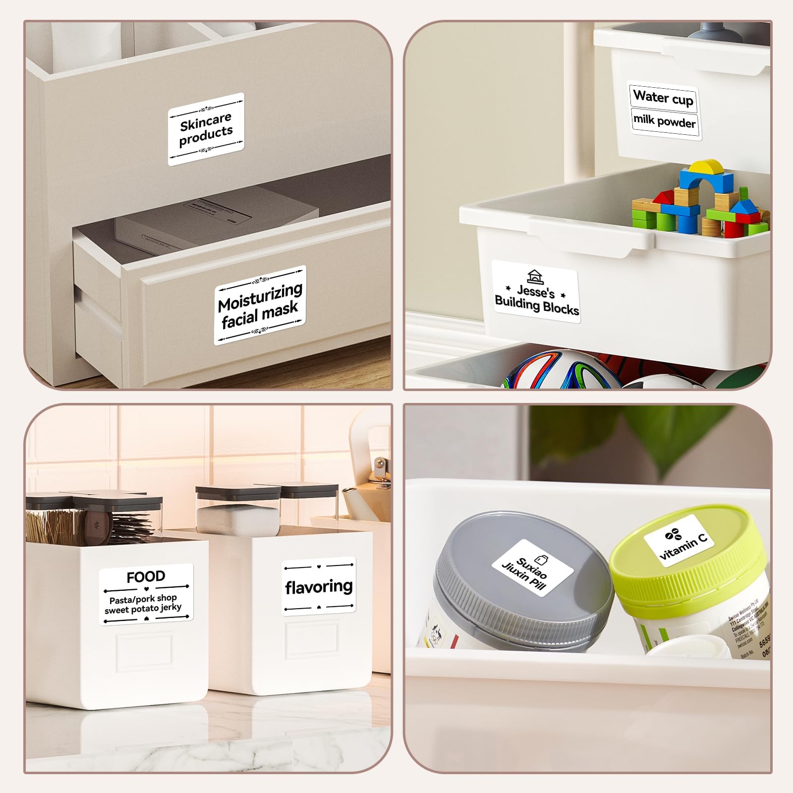 NIIMBOT Direct Thermal Address Labels - 50x30 mm White Stickers | 230 Count Roll | Waterproof & Tear-Resistant 7