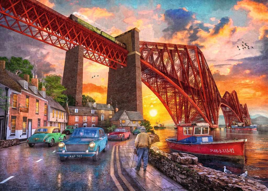 Ravensburger Forth Bridge at Sunset 1000 Piece Jigsaw Puzzle for Adults 3