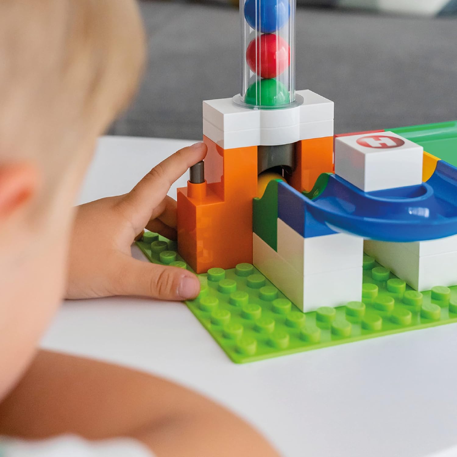 Hubelino 420596 Marble Run Lift Accessory - Ball Pump Expansion Set for Building Toys 6