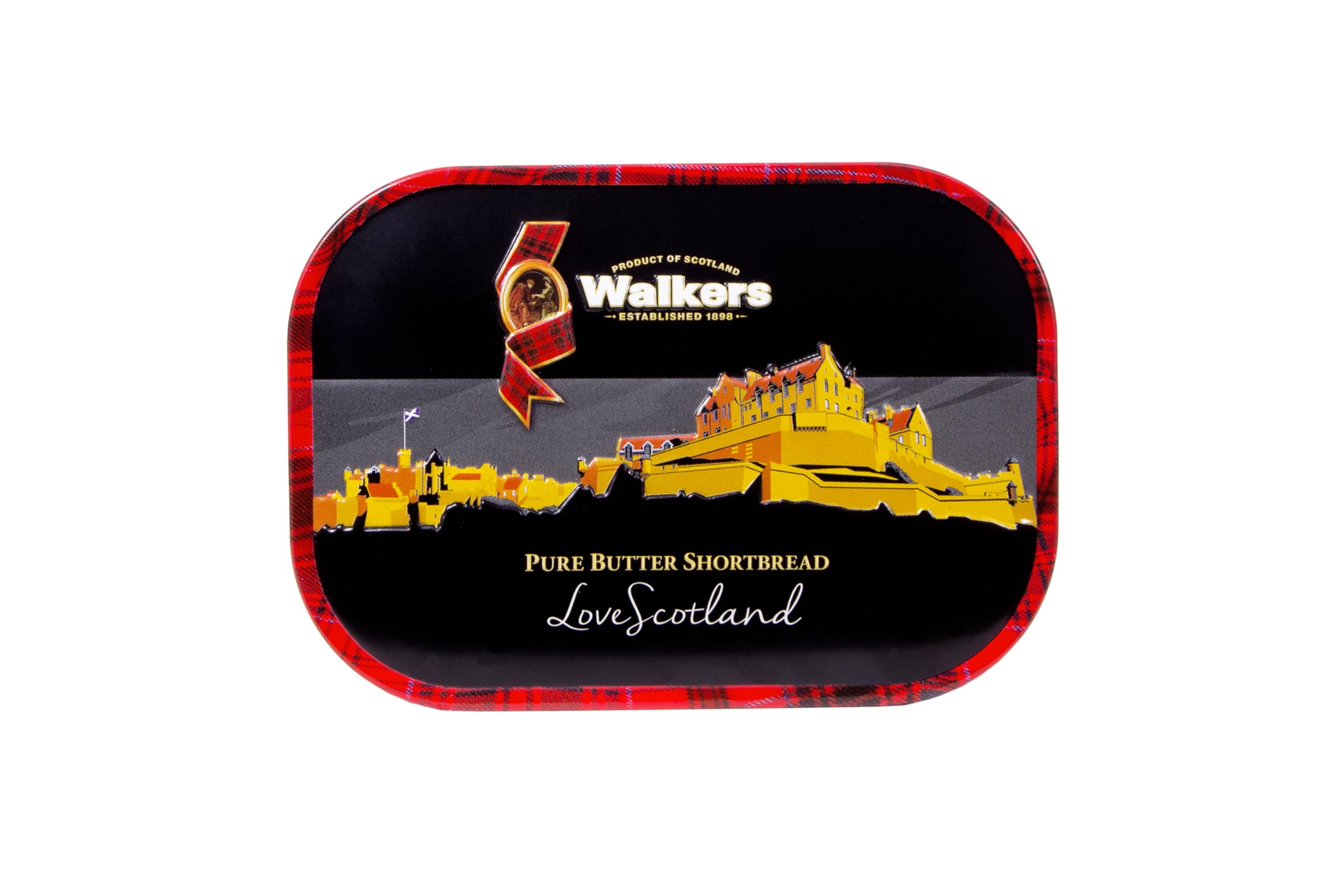 Walker's Shortbread Edinburgh Castle Keepsake Tin - Pure Butter Scottish Shortbread