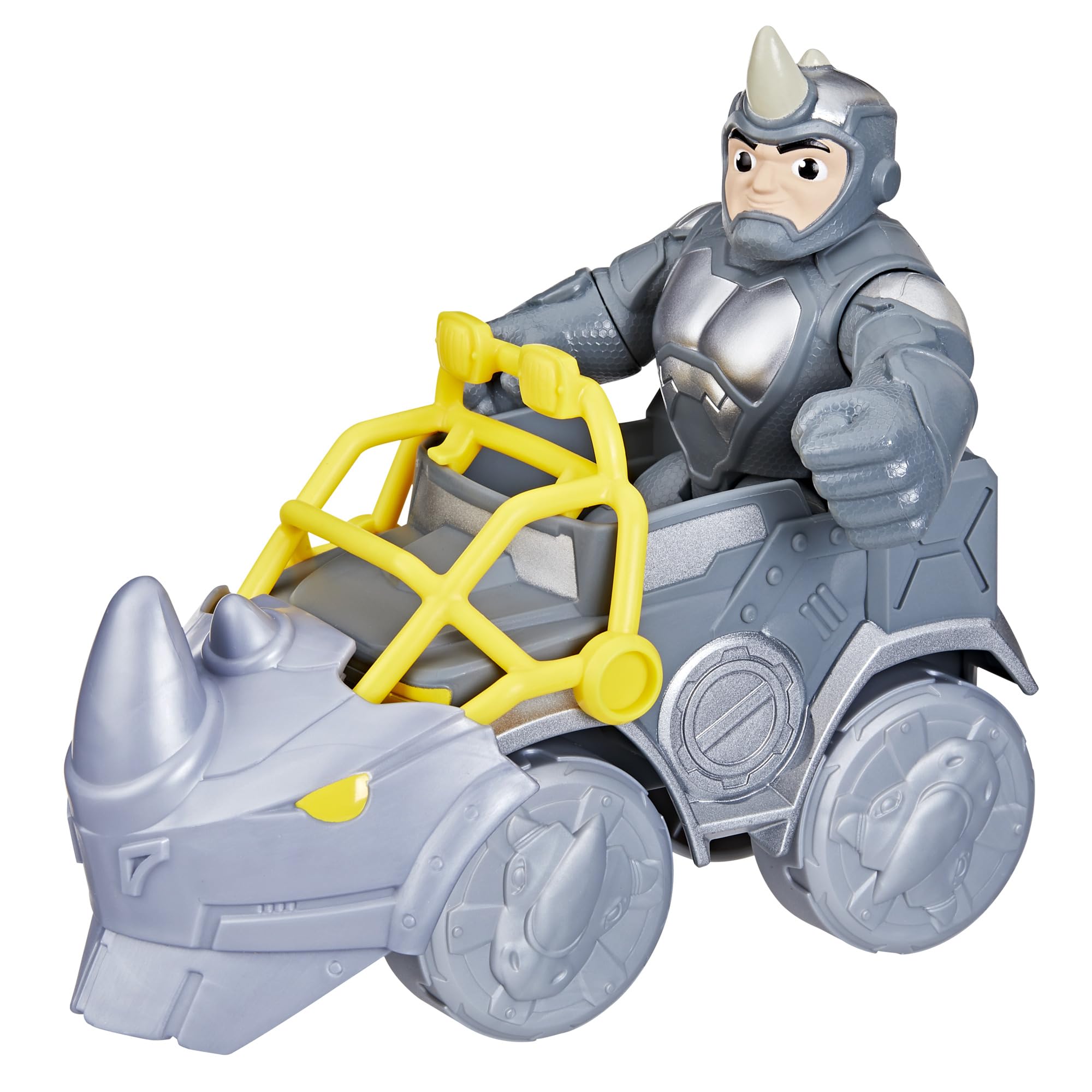 SPIDEY AND HIS AMAZING FRIENDS Rhino Wrecker Toy Set with 4-Inch Poseable Figure | Ages 3+ 6