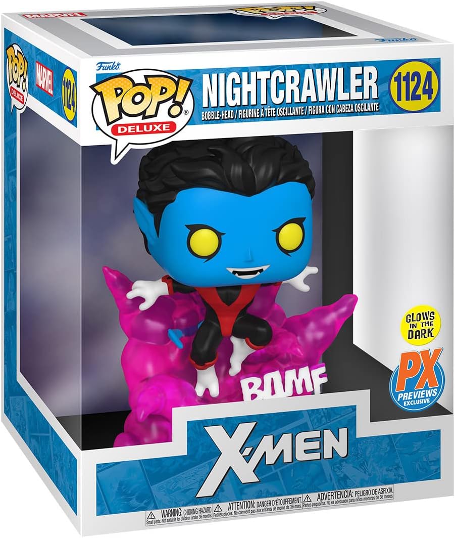 Funko Pop! Deluxe Marvel X-Men - Nightcrawler Glow in the Dark Vinyl Figure (66519)