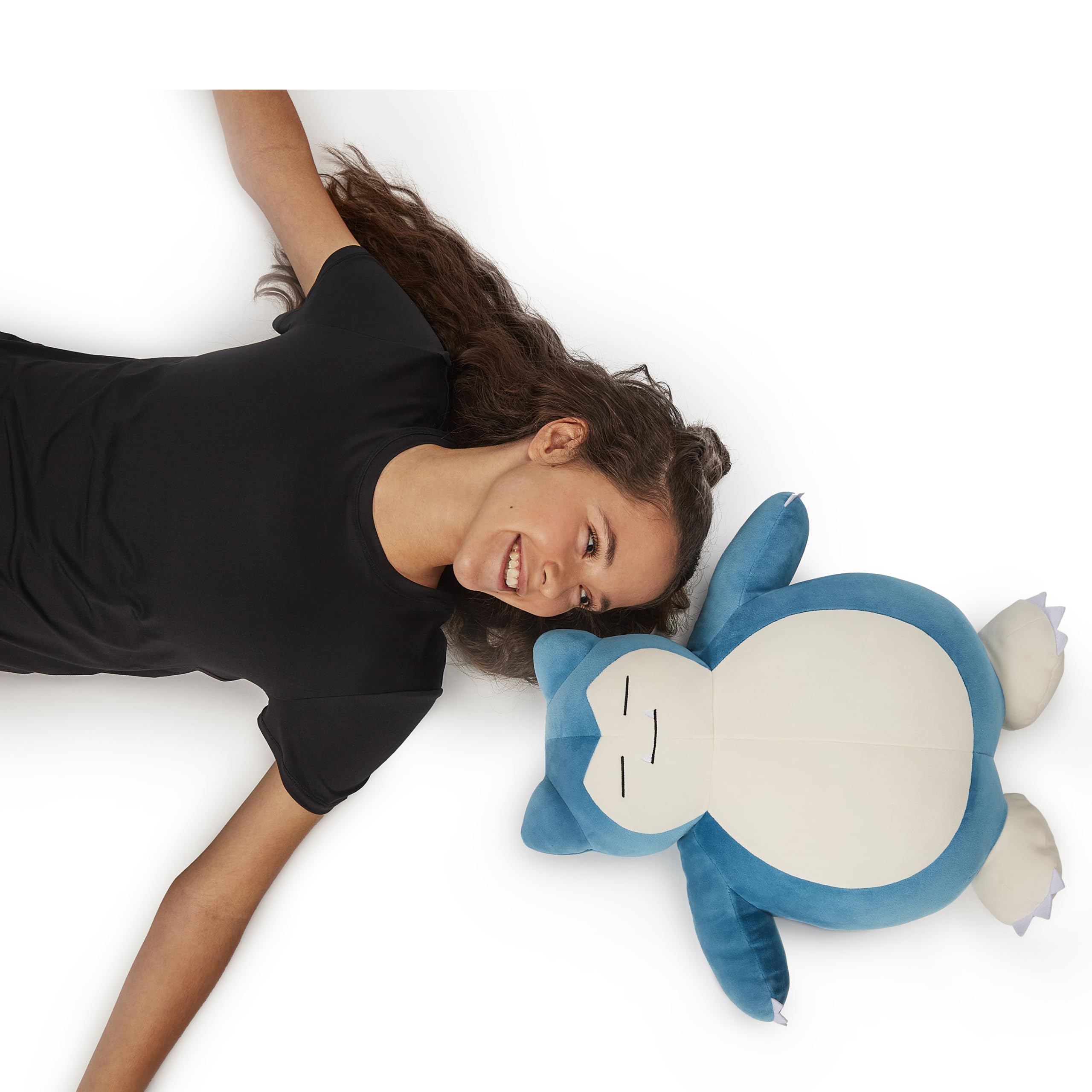 Jazwares Pokémon Snorlax Sleeping Plush - 18-Inch Premium Polyester Stuffed Toy for Unisex Children Ages 3+