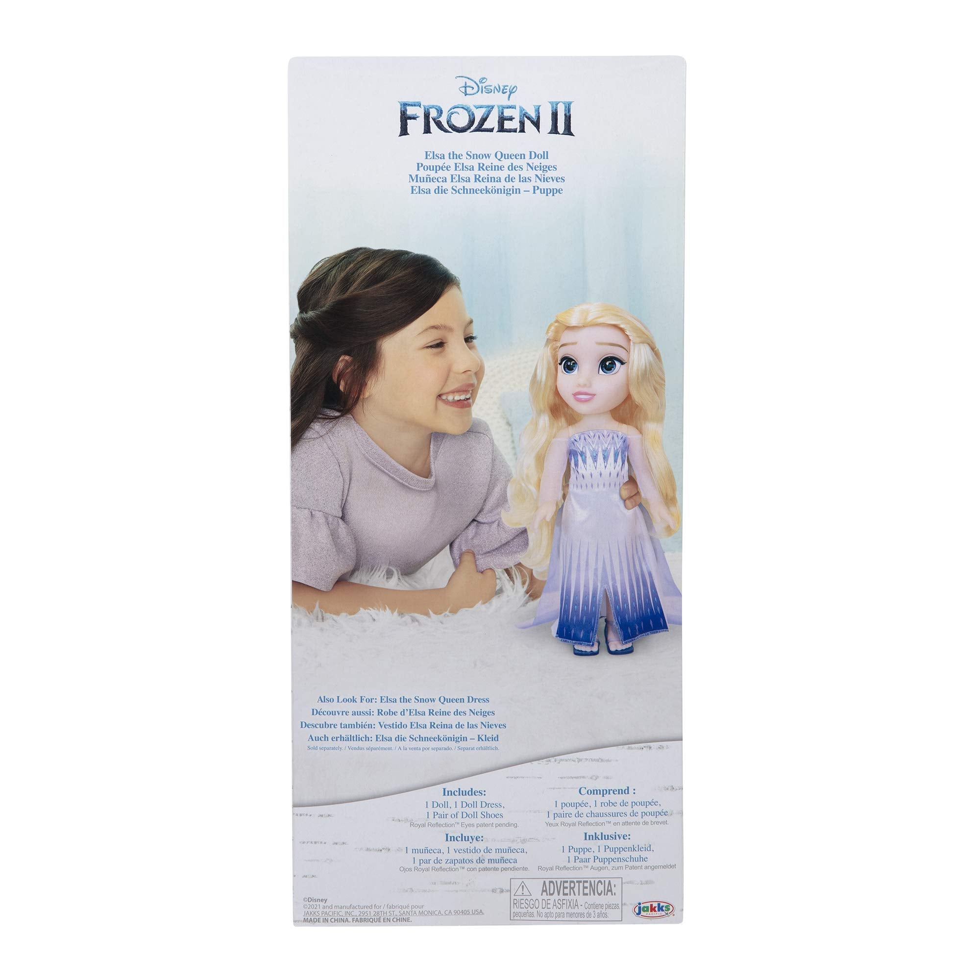 Disney Frozen 2 Elsa the Snow Queen Doll - 35cm Tall with Long Flowing Hair & Iconic Dress 18