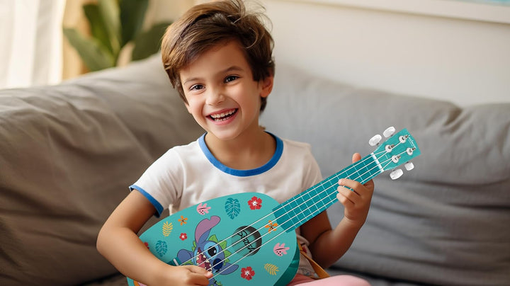 Lexibook - Disney Stitch My First Wooden Ukulele (K230D)